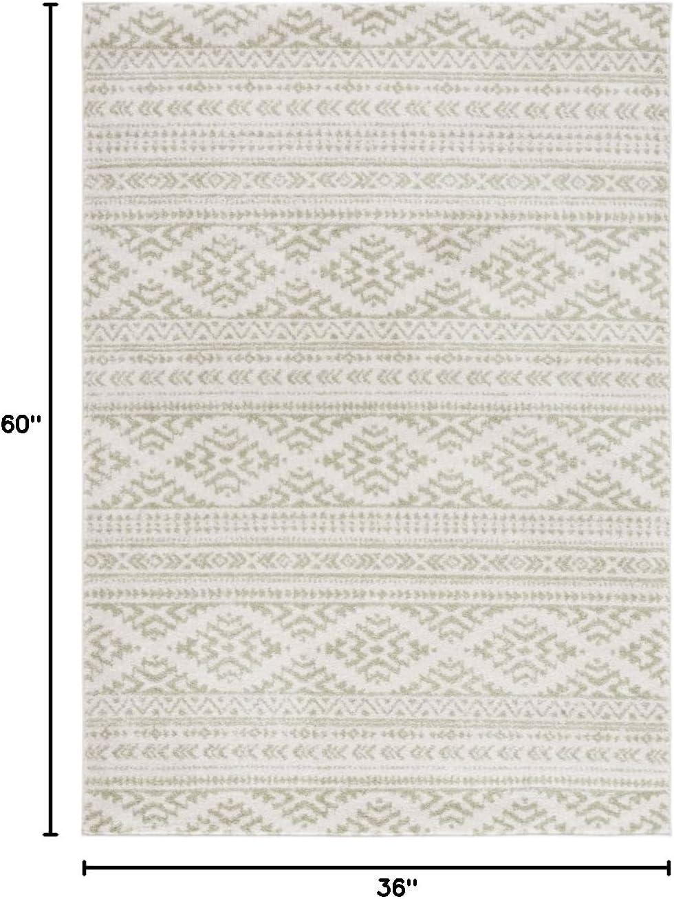 image:imageSAFAVIEH Area Rug 8x10 Tulum Collection Large Ivory amp Navy Moroccan Boho Tribal Design NonShedding amp Easy to Clean Ideal for Living Room Bedroom Dining Space TUL272DIvorySage