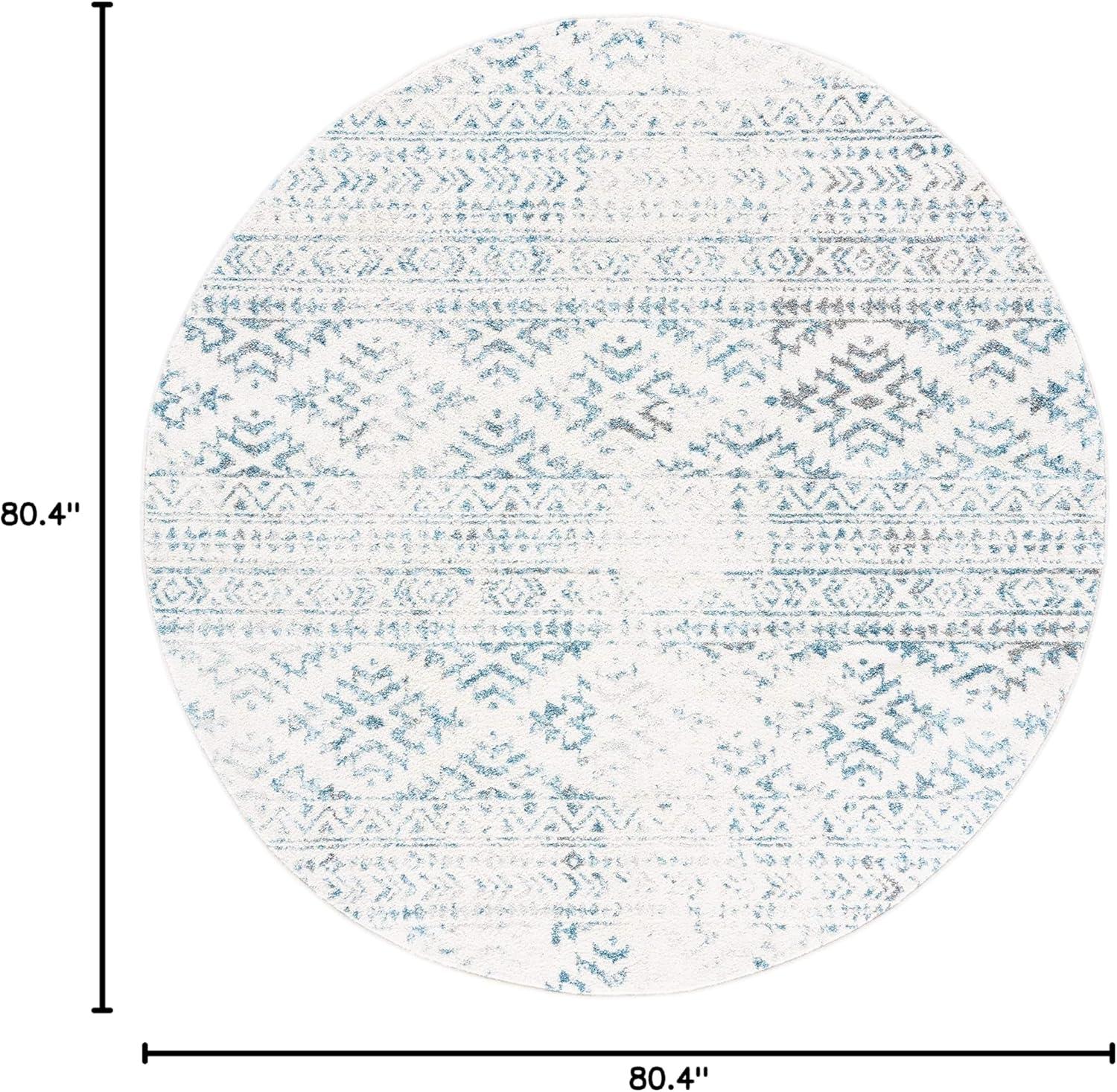 image:imageSAFAVIEH Area Rug 8x10 Tulum Collection Large Ivory amp Navy Moroccan Boho Tribal Design NonShedding amp Easy to Clean Ideal for Living Room Bedroom Dining Space TUL272DIvoryTurquoise