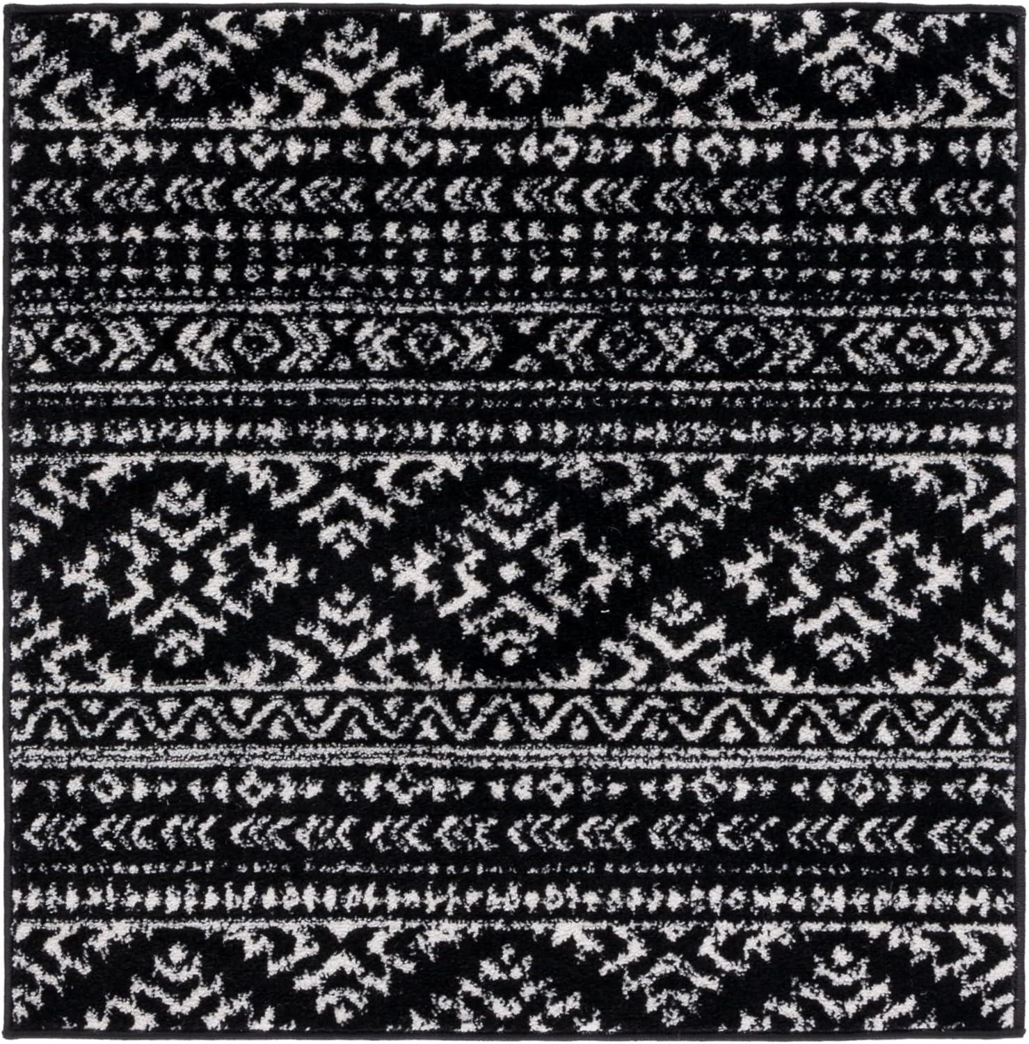 image:imageSAFAVIEH Area Rug 8x10 Tulum Collection Large Ivory amp Navy Moroccan Boho Tribal Design NonShedding amp Easy to Clean Ideal for Living Room Bedroom Dining Space TUL272DBlackIvory