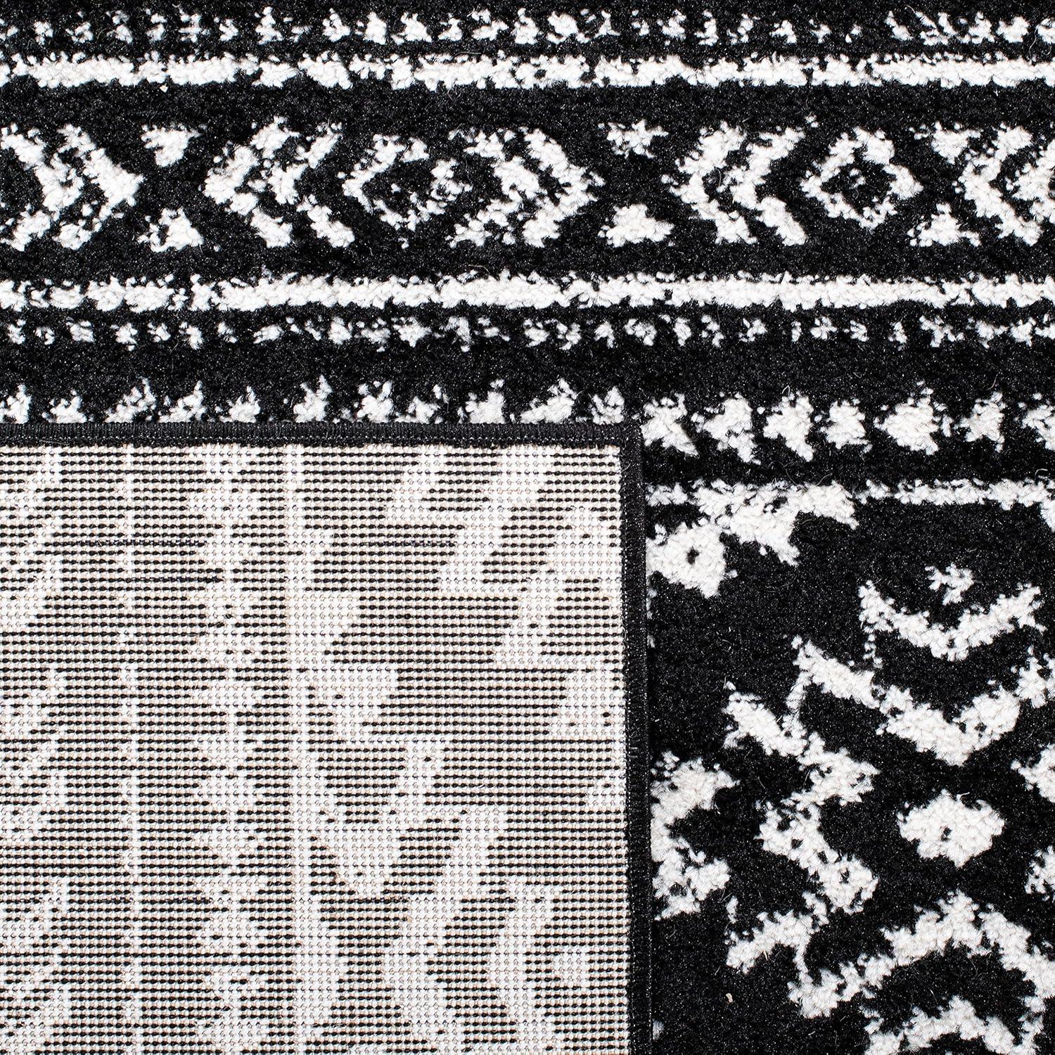 image:imageSAFAVIEH Area Rug 8x10 Tulum Collection Large Ivory amp Navy Moroccan Boho Tribal Design NonShedding amp Easy to Clean Ideal for Living Room Bedroom Dining Space TUL272DBlackIvory