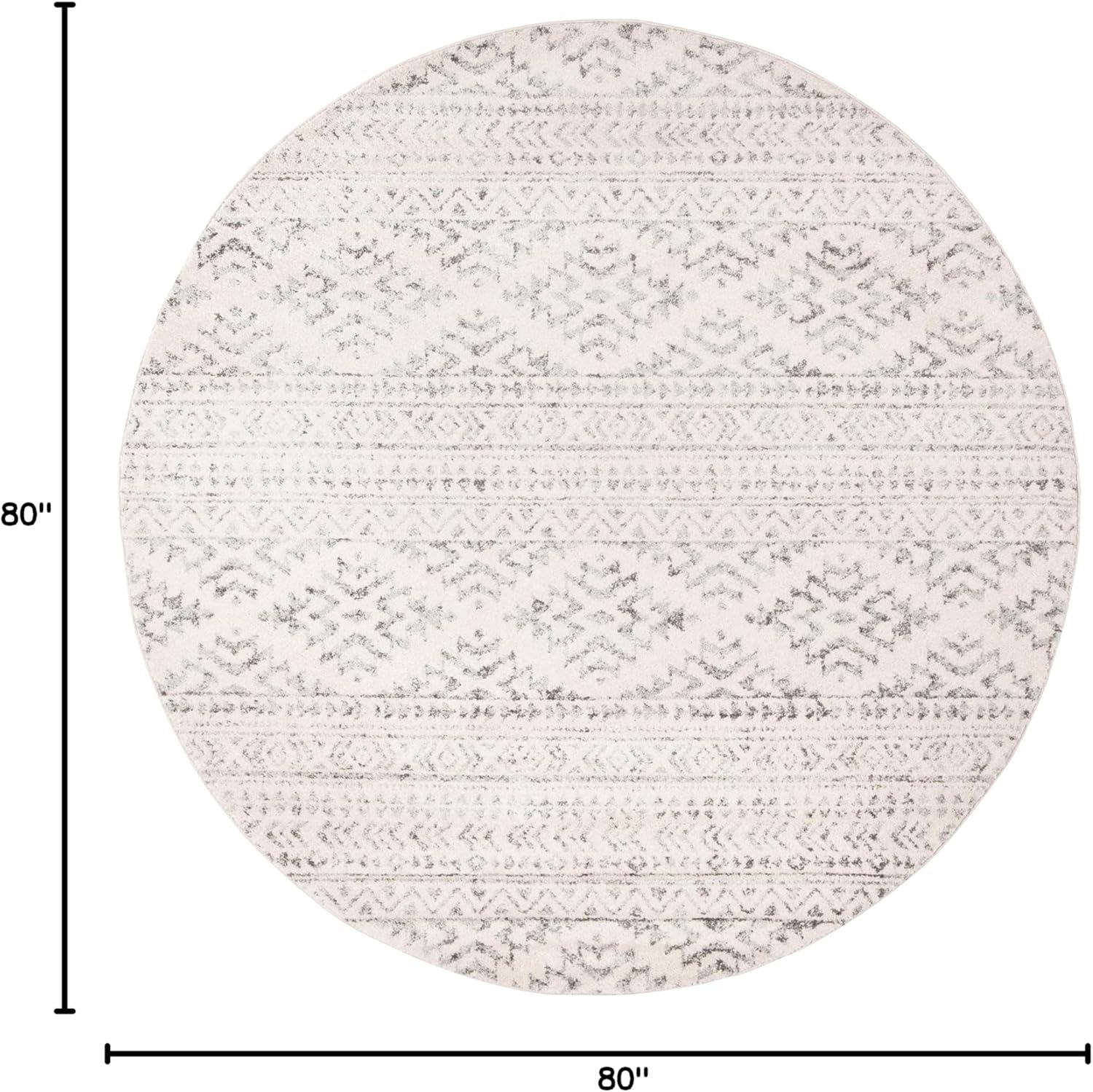 image:imageSAFAVIEH Area Rug 8x10 Tulum Collection Large Ivory amp Navy Moroccan Boho Tribal Design NonShedding amp Easy to Clean Ideal for Living Room Bedroom Dining Space TUL272DIvoryGrey