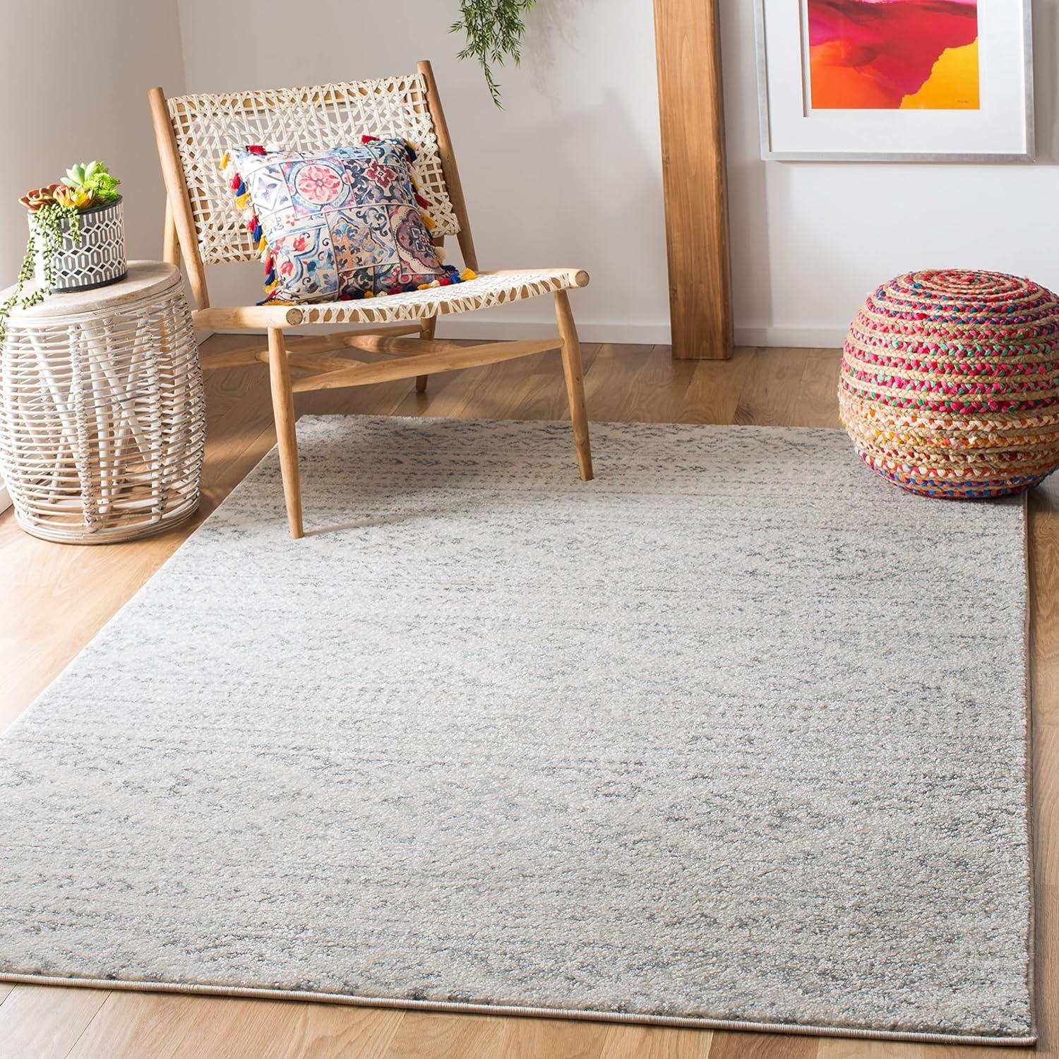 image:imageSAFAVIEH Area Rug 8x10 Tulum Collection Large Ivory amp Navy Moroccan Boho Tribal Design NonShedding amp Easy to Clean Ideal for Living Room Bedroom Dining Space TUL272DIvoryGrey