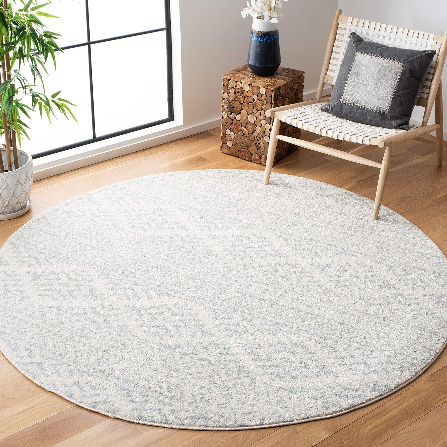 image:imageSAFAVIEH Area Rug 8x10 Tulum Collection Large Ivory amp Navy Moroccan Boho Tribal Design NonShedding amp Easy to Clean Ideal for Living Room Bedroom Dining Space TUL272DIvoryLight Grey
