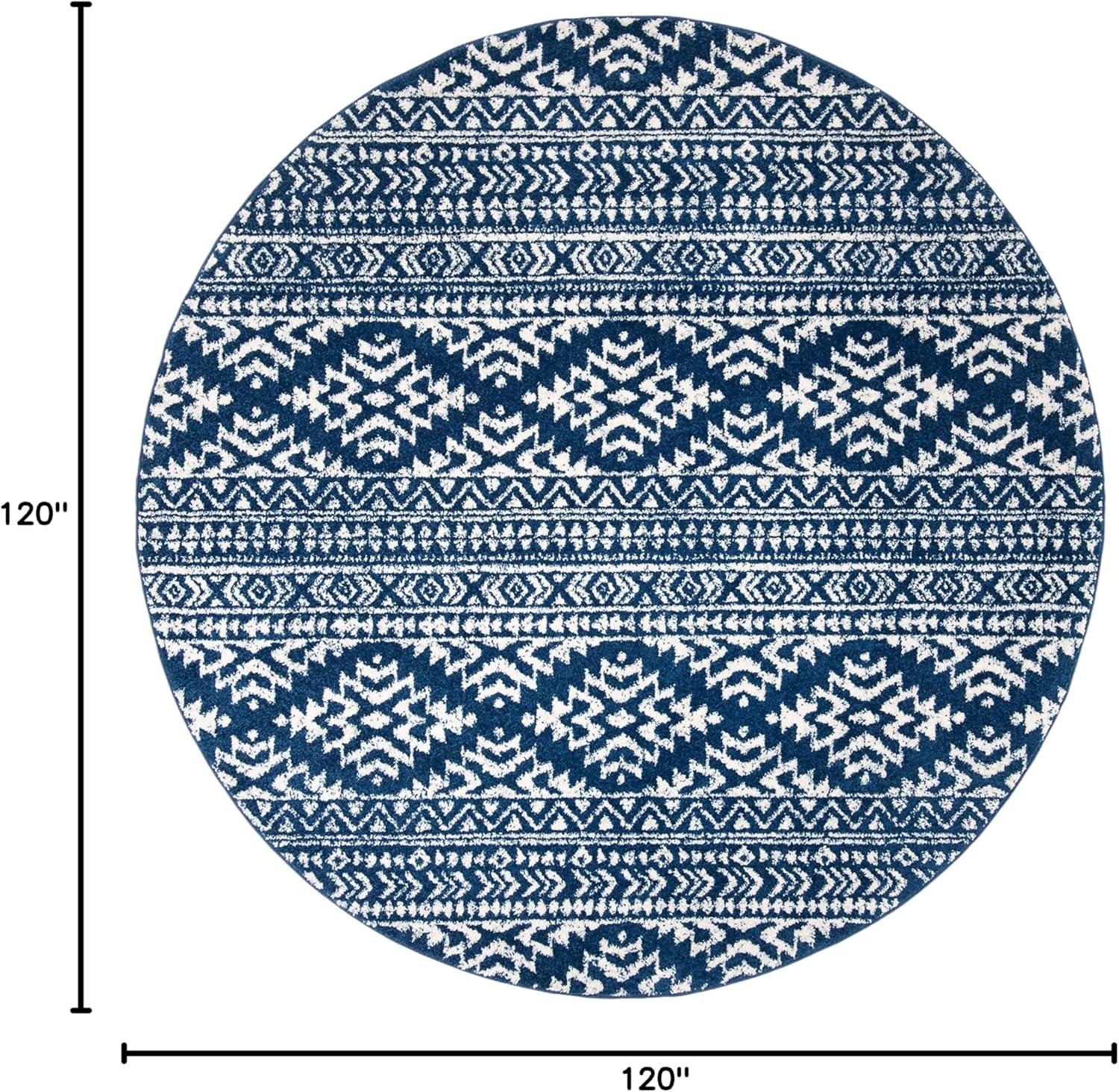 image:imageSAFAVIEH Area Rug 8x10 Tulum Collection Large Ivory amp Navy Moroccan Boho Tribal Design NonShedding amp Easy to Clean Ideal for Living Room Bedroom Dining Space TUL272DNavyIvory