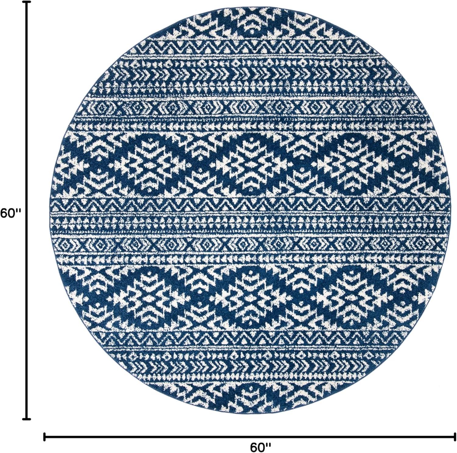image:imageSAFAVIEH Area Rug 8x10 Tulum Collection Large Ivory amp Navy Moroccan Boho Tribal Design NonShedding amp Easy to Clean Ideal for Living Room Bedroom Dining Space TUL272DNavyIvory