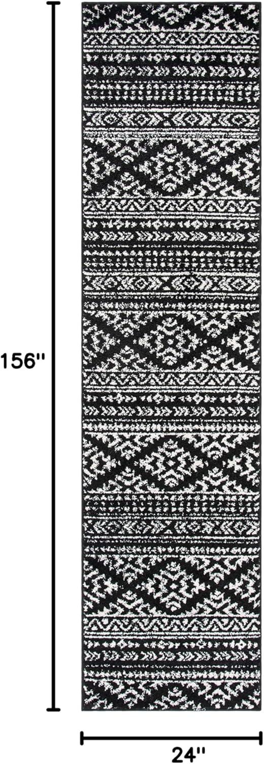 image:imageSAFAVIEH Area Rug 8x10 Tulum Collection Large Ivory amp Navy Moroccan Boho Tribal Design NonShedding amp Easy to Clean Ideal for Living Room Bedroom Dining Space TUL272DBlackIvory