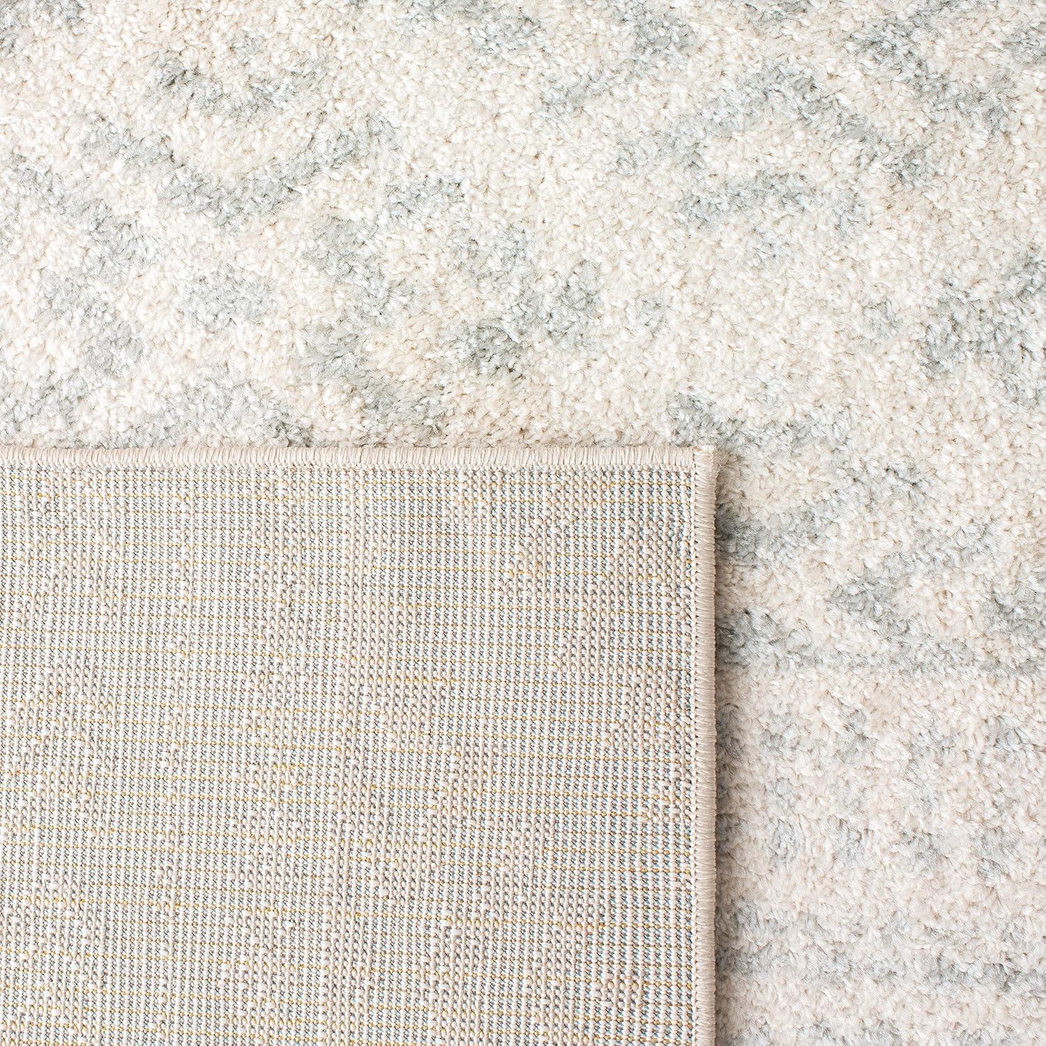 image:imageSAFAVIEH Area Rug 8x10 Tulum Collection Large Ivory amp Navy Moroccan Boho Tribal Design NonShedding amp Easy to Clean Ideal for Living Room Bedroom Dining Space TUL272DIvoryLight Grey