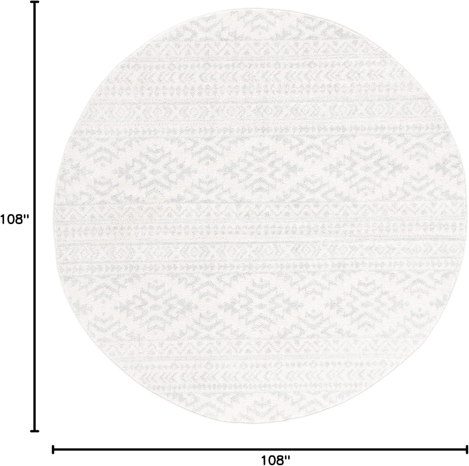 image:imageSAFAVIEH Area Rug 8x10 Tulum Collection Large Ivory amp Navy Moroccan Boho Tribal Design NonShedding amp Easy to Clean Ideal for Living Room Bedroom Dining Space TUL272DIvoryLight Grey
