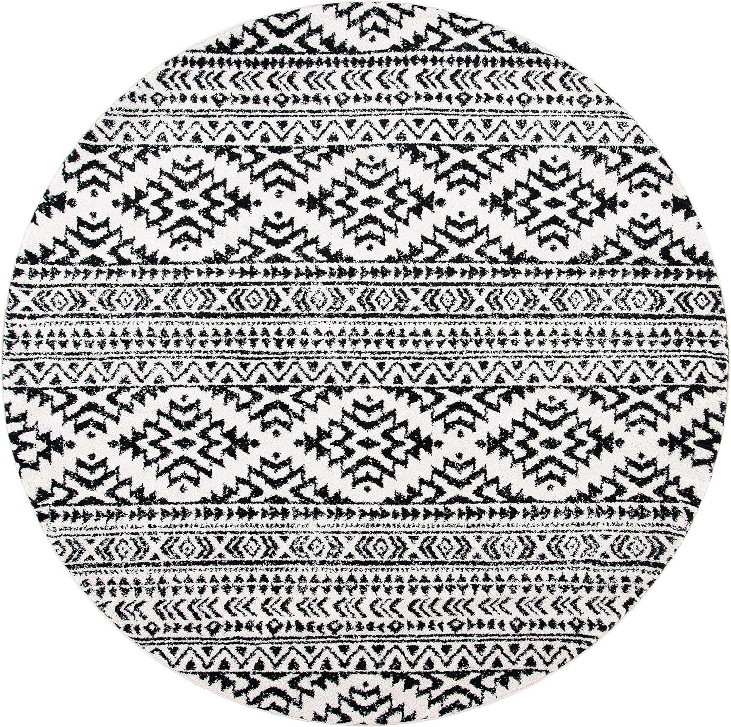 image:imageSAFAVIEH Area Rug 8x10 Tulum Collection Large Ivory amp Navy Moroccan Boho Tribal Design NonShedding amp Easy to Clean Ideal for Living Room Bedroom Dining Space TUL272DIvoryBlack
