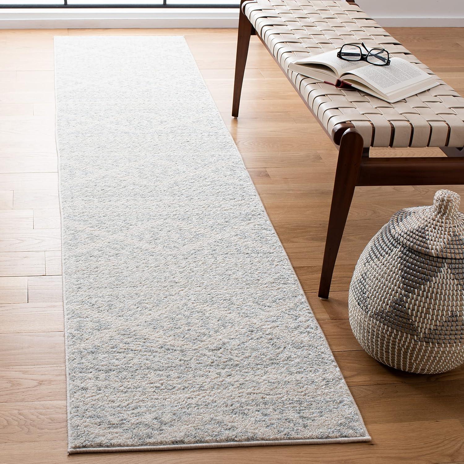 image:imageSAFAVIEH Area Rug 8x10 Tulum Collection Large Ivory amp Navy Moroccan Boho Tribal Design NonShedding amp Easy to Clean Ideal for Living Room Bedroom Dining Space TUL272DIvoryLight Grey