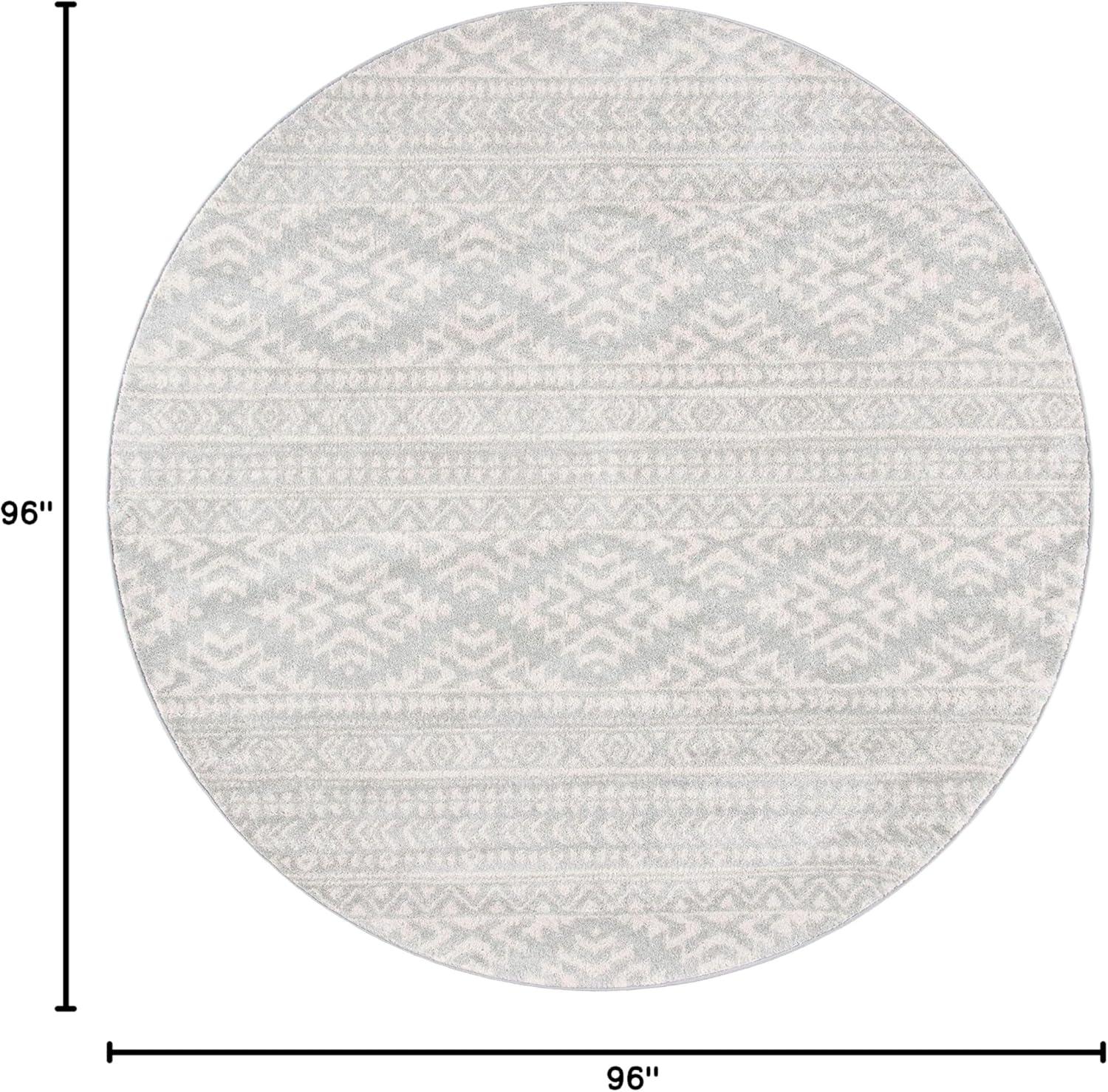 image:imageSAFAVIEH Area Rug 8x10 Tulum Collection Large Ivory amp Navy Moroccan Boho Tribal Design NonShedding amp Easy to Clean Ideal for Living Room Bedroom Dining Space TUL272DLight GreyIvory