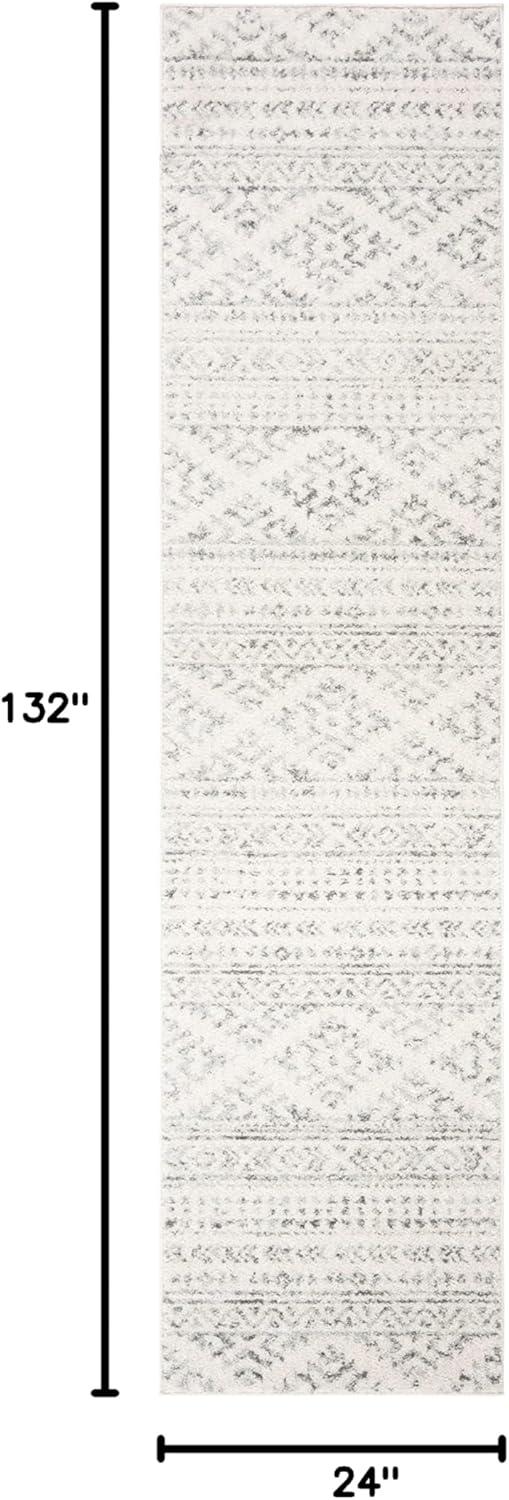 image:imageSAFAVIEH Area Rug 8x10 Tulum Collection Large Ivory amp Navy Moroccan Boho Tribal Design NonShedding amp Easy to Clean Ideal for Living Room Bedroom Dining Space TUL272DIvoryGrey