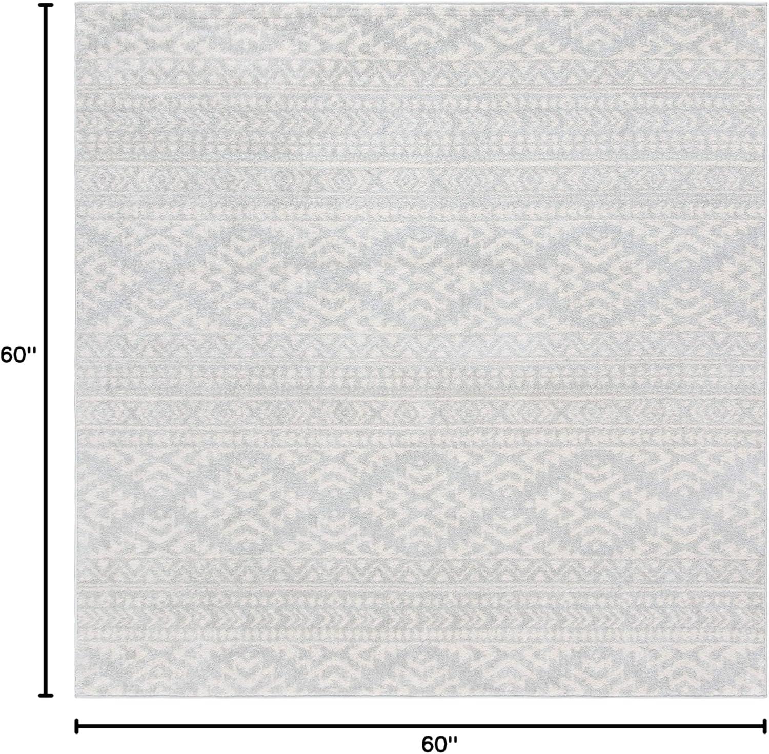 image:imageSAFAVIEH Area Rug 8x10 Tulum Collection Large Ivory amp Navy Moroccan Boho Tribal Design NonShedding amp Easy to Clean Ideal for Living Room Bedroom Dining Space TUL272DLight GreyIvory