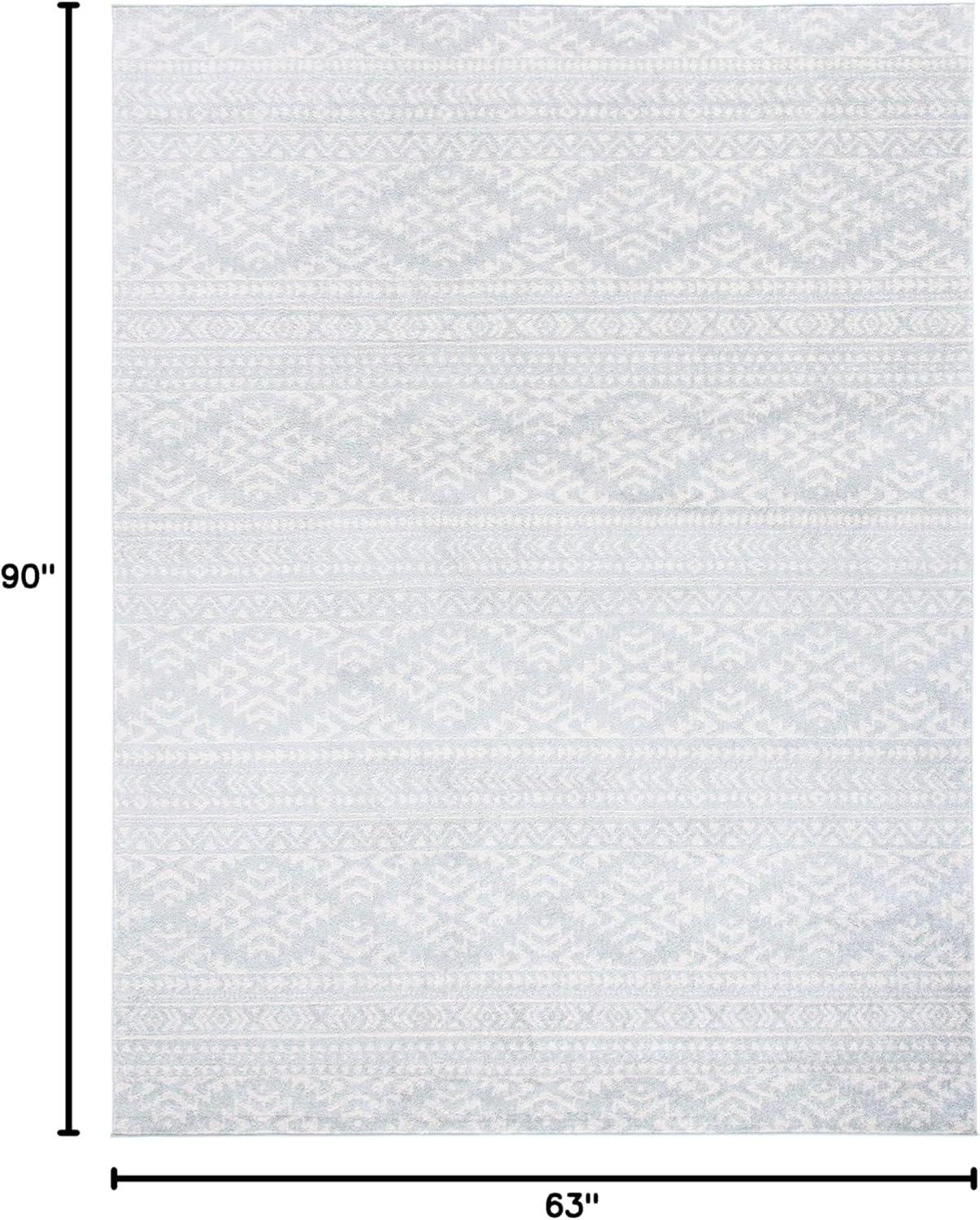 image:imageSAFAVIEH Area Rug 8x10 Tulum Collection Large Ivory amp Navy Moroccan Boho Tribal Design NonShedding amp Easy to Clean Ideal for Living Room Bedroom Dining Space TUL272DLight GreyIvory