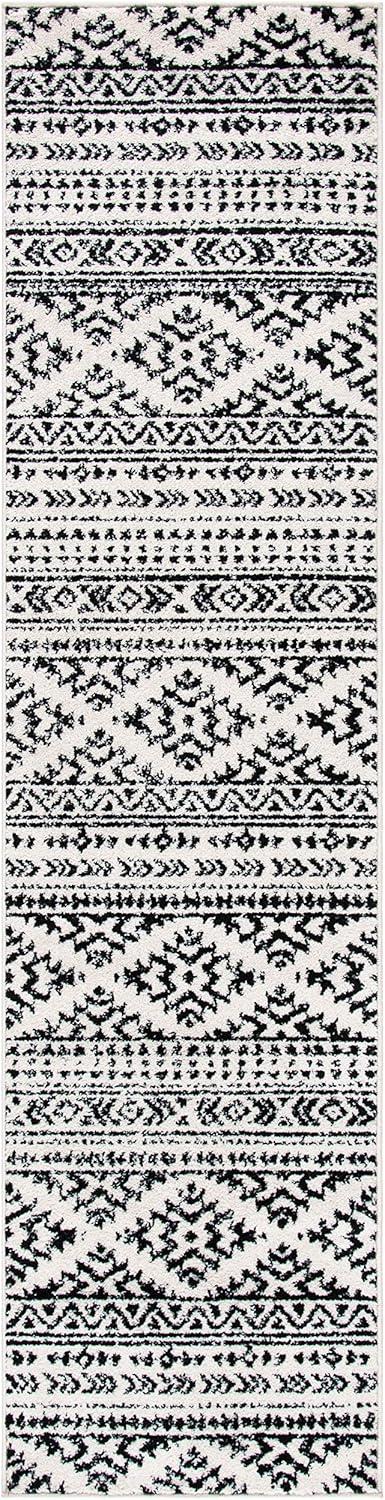 image:imageSAFAVIEH Area Rug 8x10 Tulum Collection Large Ivory amp Navy Moroccan Boho Tribal Design NonShedding amp Easy to Clean Ideal for Living Room Bedroom Dining Space TUL272DIvoryBlack