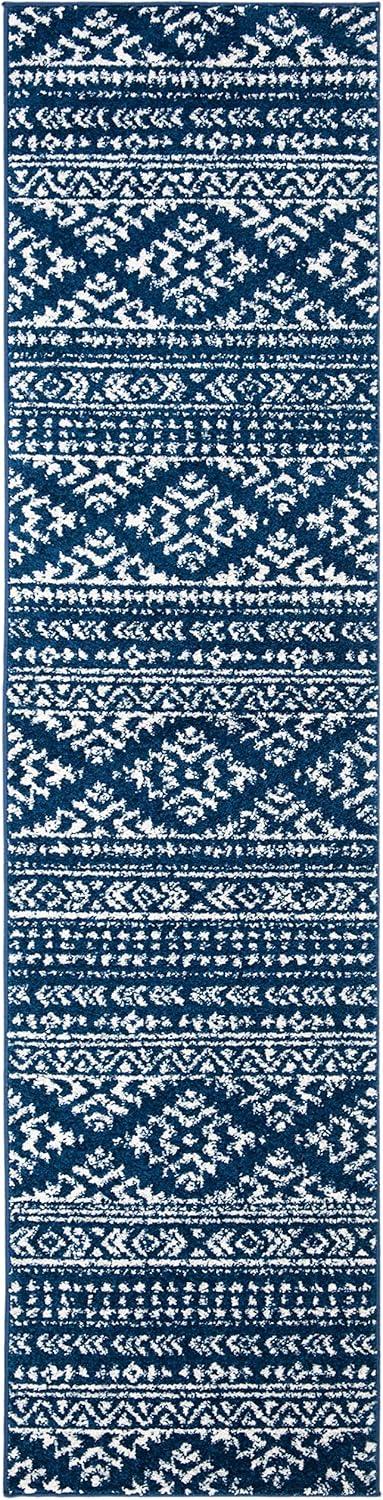 image:imageSAFAVIEH Area Rug 8x10 Tulum Collection Large Ivory amp Navy Moroccan Boho Tribal Design NonShedding amp Easy to Clean Ideal for Living Room Bedroom Dining Space TUL272DNavyIvory