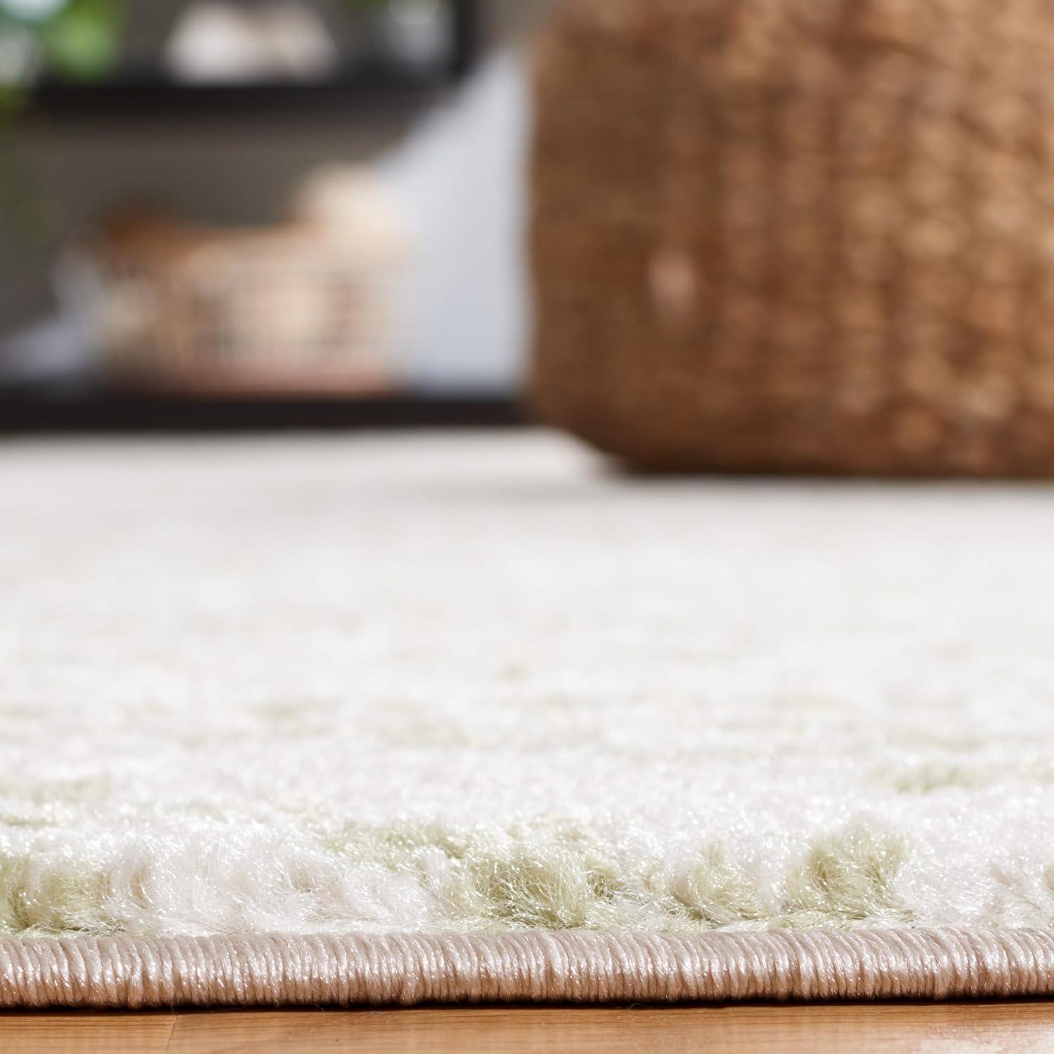 image:imageSAFAVIEH Area Rug 8x10 Tulum Collection Large Ivory amp Navy Moroccan Boho Tribal Design NonShedding amp Easy to Clean Ideal for Living Room Bedroom Dining Space TUL272DIvorySage