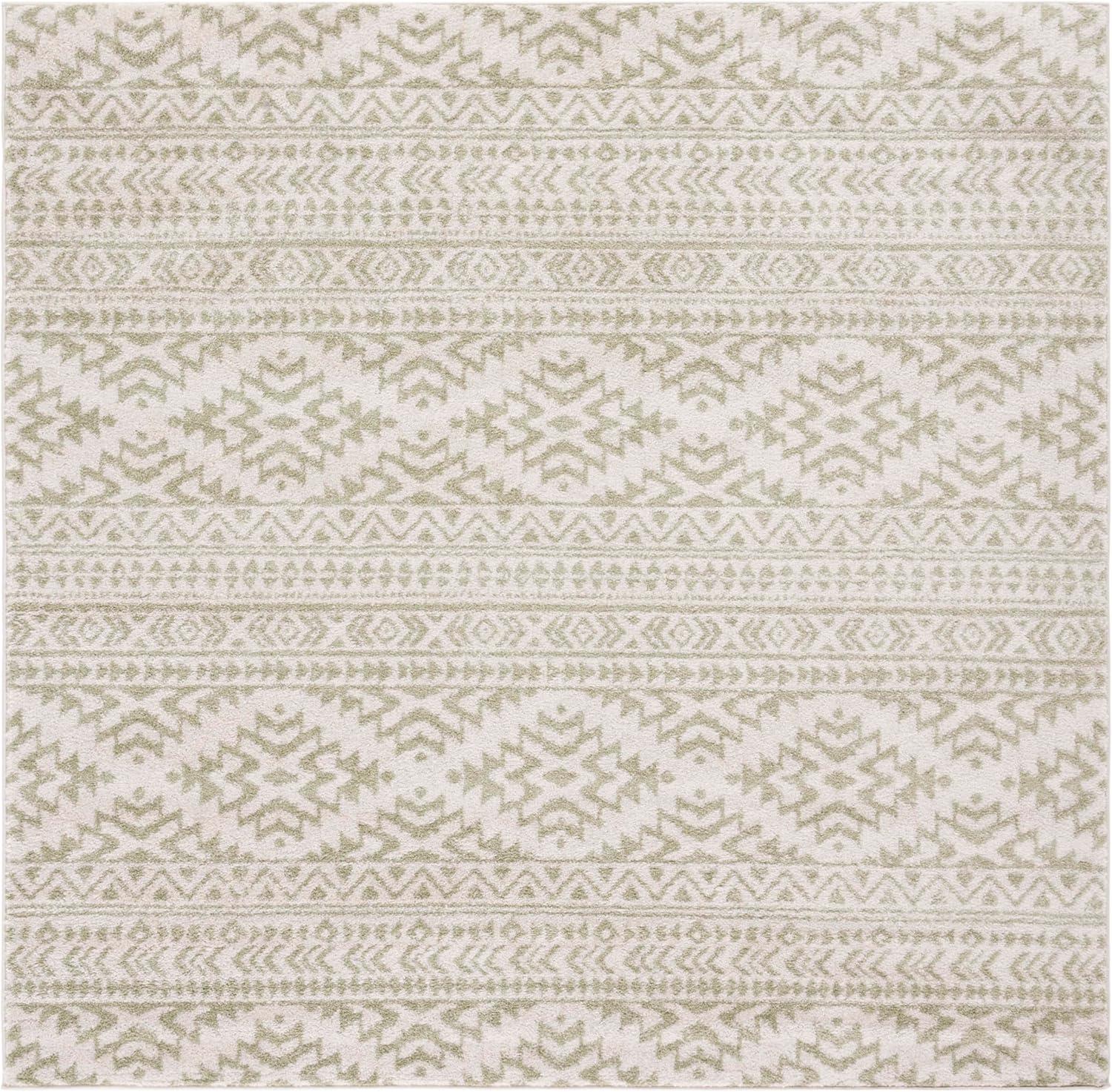 image:imageSAFAVIEH Area Rug 8x10 Tulum Collection Large Ivory amp Navy Moroccan Boho Tribal Design NonShedding amp Easy to Clean Ideal for Living Room Bedroom Dining Space TUL272DIvorySage