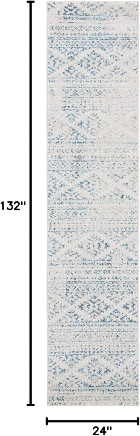 image:imageSAFAVIEH Area Rug 8x10 Tulum Collection Large Ivory amp Navy Moroccan Boho Tribal Design NonShedding amp Easy to Clean Ideal for Living Room Bedroom Dining Space TUL272DIvoryTurquoise