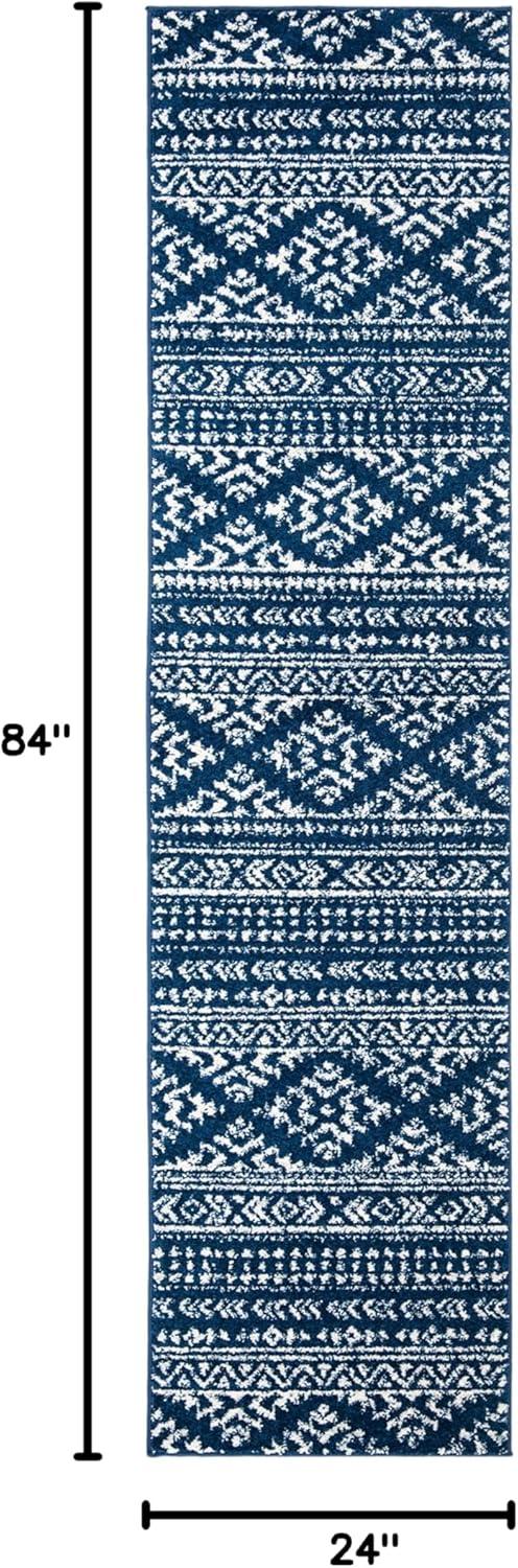image:imageSAFAVIEH Area Rug 8x10 Tulum Collection Large Ivory amp Navy Moroccan Boho Tribal Design NonShedding amp Easy to Clean Ideal for Living Room Bedroom Dining Space TUL272DNavyIvory