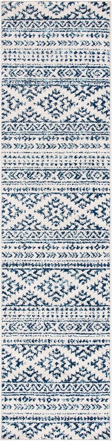 image:imageSAFAVIEH Area Rug 8x10 Tulum Collection Large Ivory amp Navy Moroccan Boho Tribal Design NonShedding amp Easy to Clean Ideal for Living Room Bedroom Dining Space TUL272DIvoryNavy