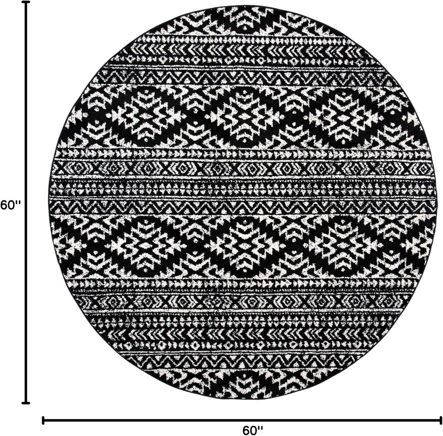 image:imageSAFAVIEH Area Rug 8x10 Tulum Collection Large Ivory amp Navy Moroccan Boho Tribal Design NonShedding amp Easy to Clean Ideal for Living Room Bedroom Dining Space TUL272DBlackIvory