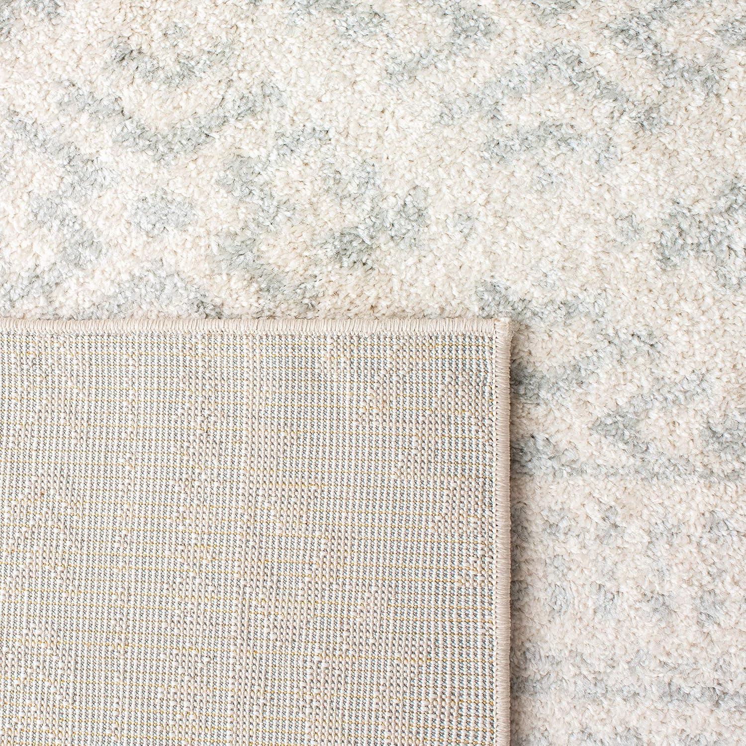 image:imageSAFAVIEH Area Rug 8x10 Tulum Collection Large Ivory amp Navy Moroccan Boho Tribal Design NonShedding amp Easy to Clean Ideal for Living Room Bedroom Dining Space TUL272DIvoryLight Grey
