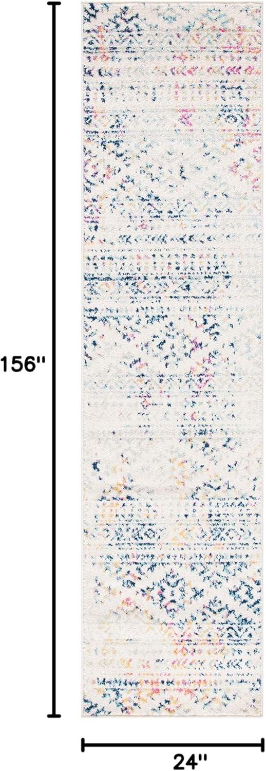 image:imageSAFAVIEH Area Rug 8x10 Tulum Collection Large Ivory amp Navy Moroccan Boho Tribal Design NonShedding amp Easy to Clean Ideal for Living Room Bedroom Dining Space TUL272DIvoryBlue