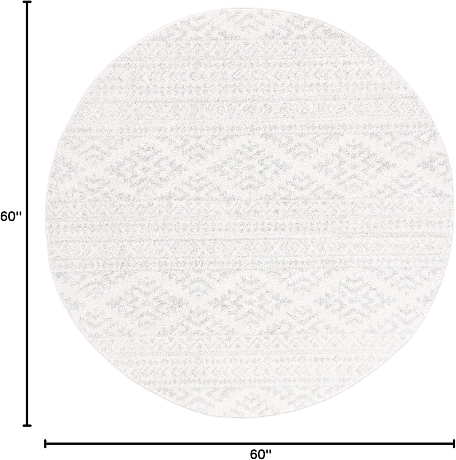 image:imageSAFAVIEH Area Rug 8x10 Tulum Collection Large Ivory amp Navy Moroccan Boho Tribal Design NonShedding amp Easy to Clean Ideal for Living Room Bedroom Dining Space TUL272DIvoryLight Grey