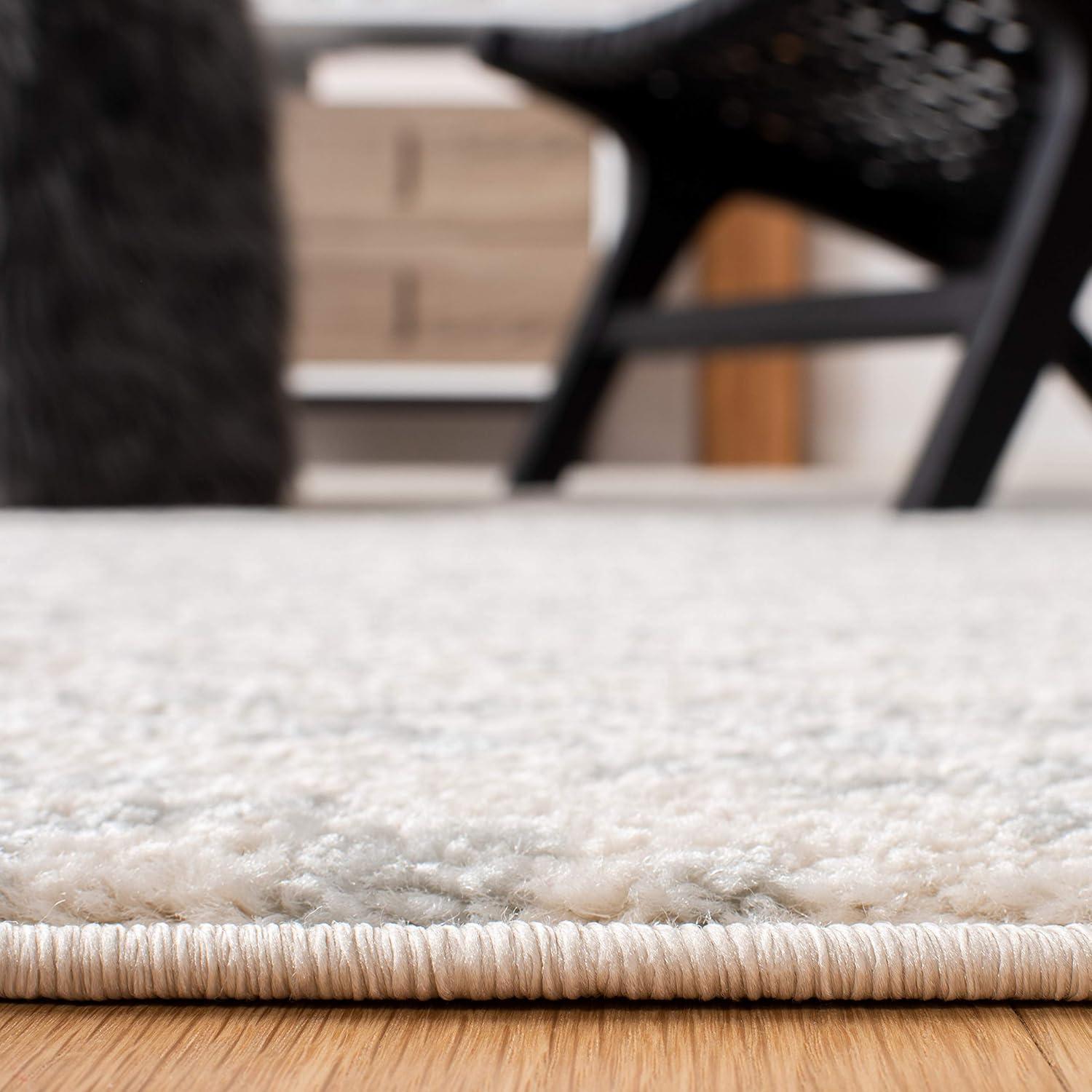 image:imageSAFAVIEH Area Rug 8x10 Tulum Collection Large Ivory amp Navy Moroccan Boho Tribal Design NonShedding amp Easy to Clean Ideal for Living Room Bedroom Dining Space TUL272DIvoryLight Grey