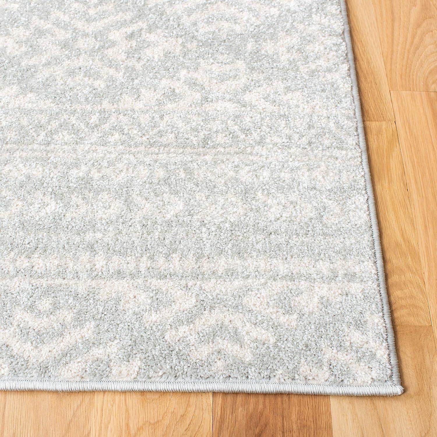 image:imageSAFAVIEH Area Rug 8x10 Tulum Collection Large Ivory amp Navy Moroccan Boho Tribal Design NonShedding amp Easy to Clean Ideal for Living Room Bedroom Dining Space TUL272DLight GreyIvory