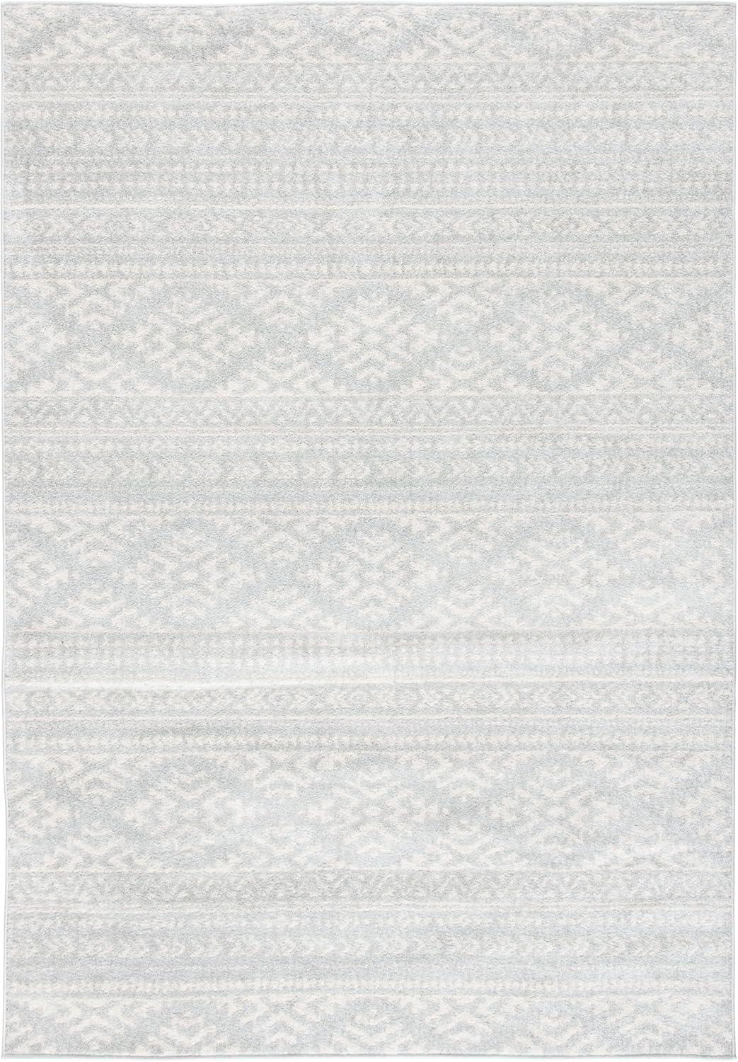 image:imageSAFAVIEH Area Rug 8x10 Tulum Collection Large Ivory amp Navy Moroccan Boho Tribal Design NonShedding amp Easy to Clean Ideal for Living Room Bedroom Dining Space TUL272DLight GreyIvory