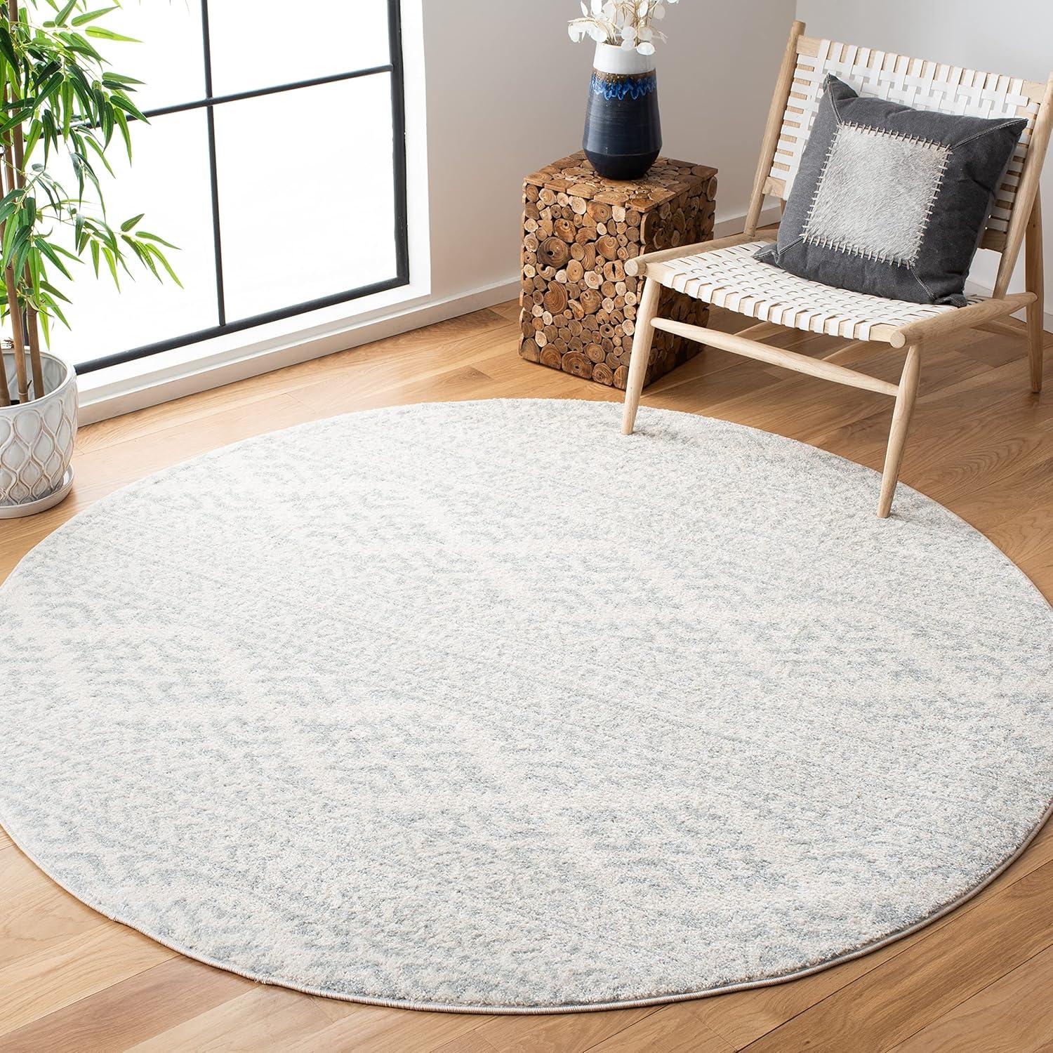 image:imageSAFAVIEH Area Rug 8x10 Tulum Collection Large Ivory amp Navy Moroccan Boho Tribal Design NonShedding amp Easy to Clean Ideal for Living Room Bedroom Dining Space TUL272DIvoryLight Grey