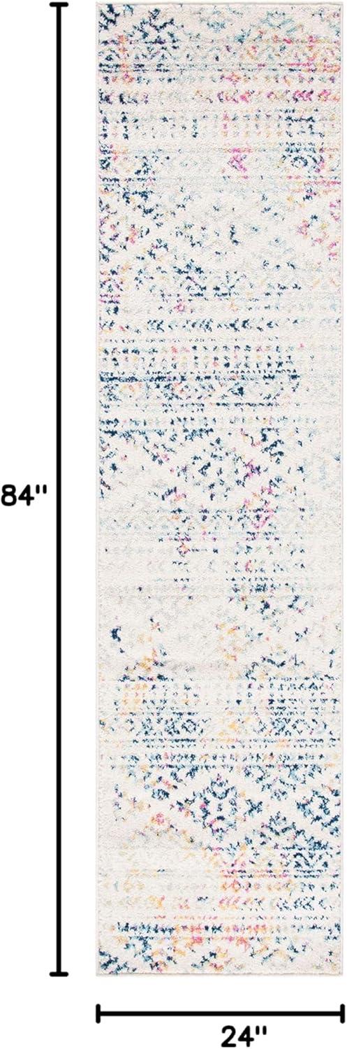 image:imageSAFAVIEH Area Rug 8x10 Tulum Collection Large Ivory amp Navy Moroccan Boho Tribal Design NonShedding amp Easy to Clean Ideal for Living Room Bedroom Dining Space TUL272DIvoryBlue