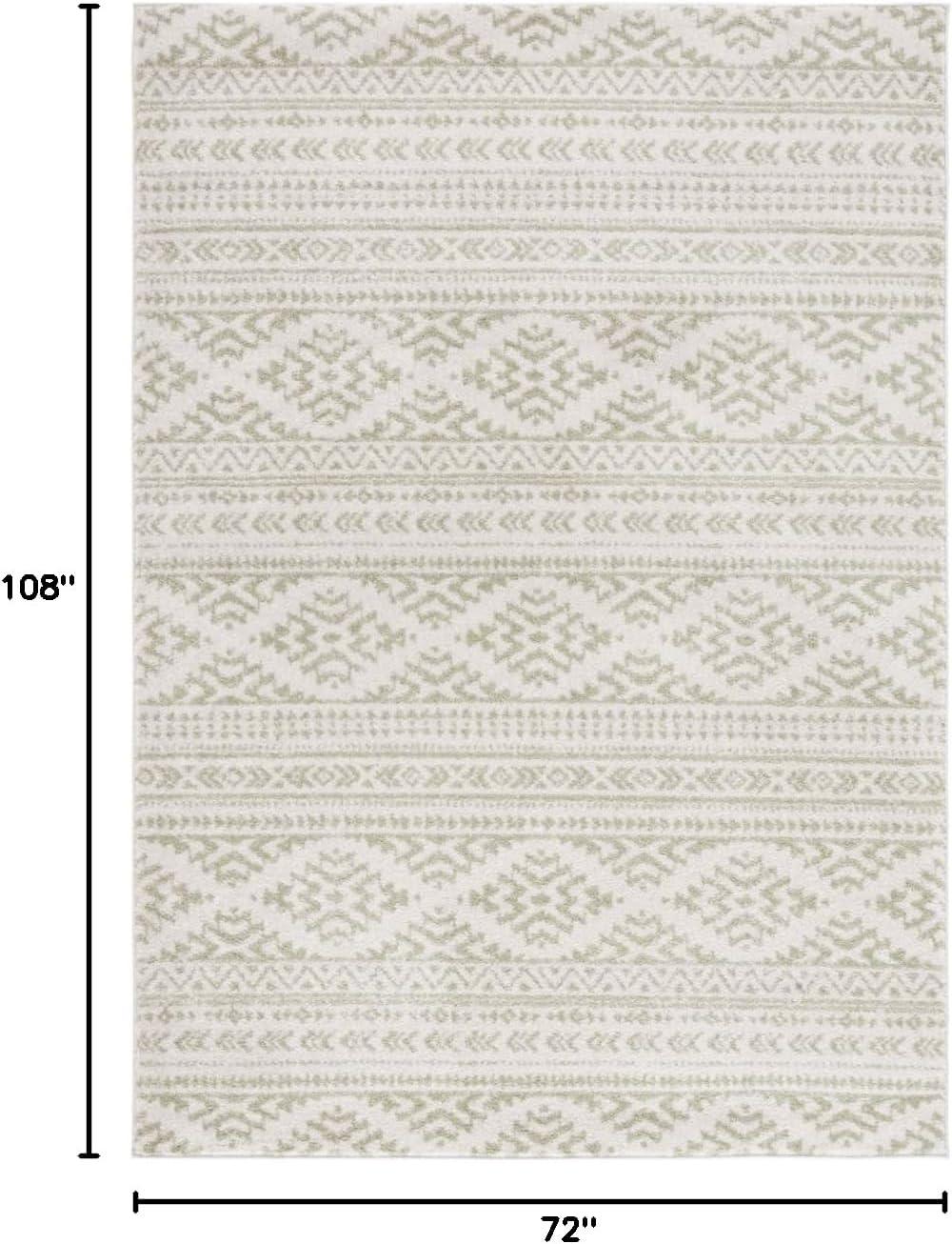 image:imageSAFAVIEH Area Rug 8x10 Tulum Collection Large Ivory amp Navy Moroccan Boho Tribal Design NonShedding amp Easy to Clean Ideal for Living Room Bedroom Dining Space TUL272DIvorySage
