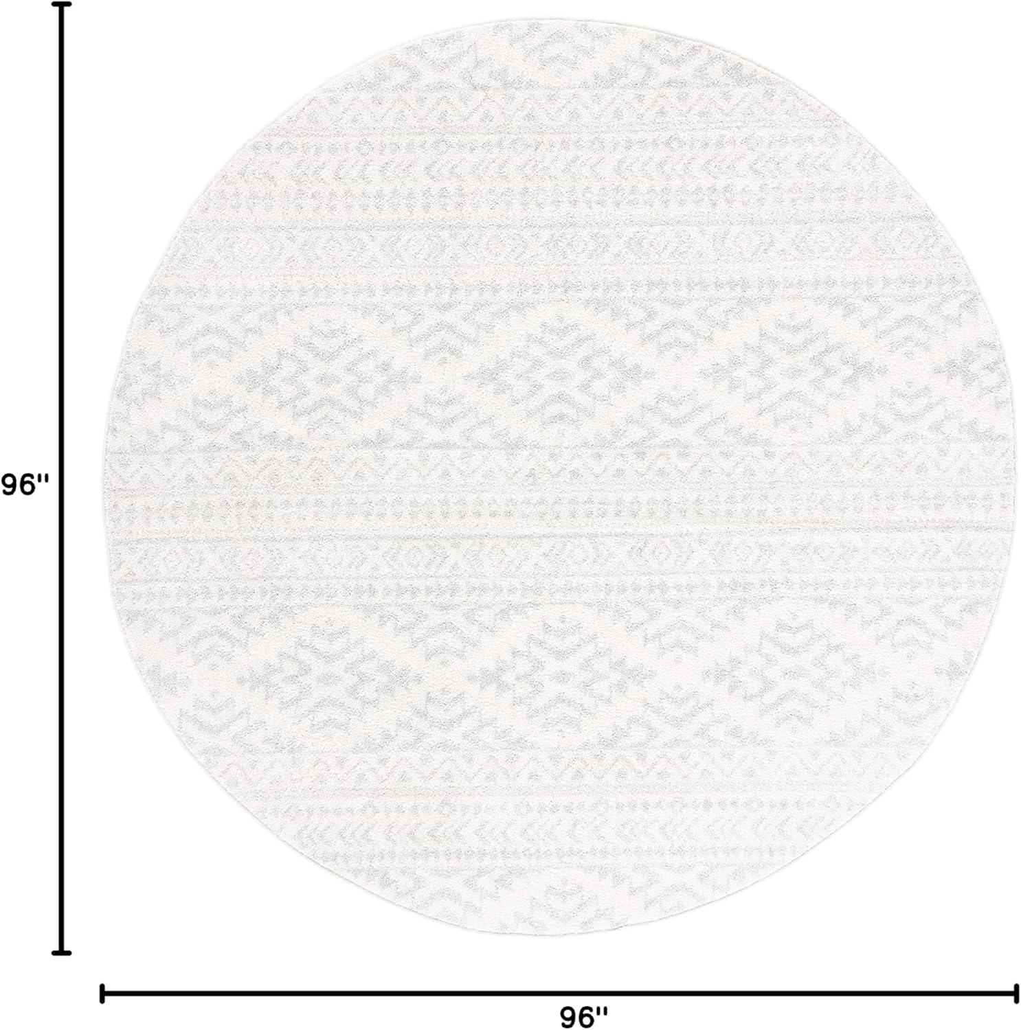 image:imageSAFAVIEH Area Rug 8x10 Tulum Collection Large Ivory amp Navy Moroccan Boho Tribal Design NonShedding amp Easy to Clean Ideal for Living Room Bedroom Dining Space TUL272DIvoryLight Grey