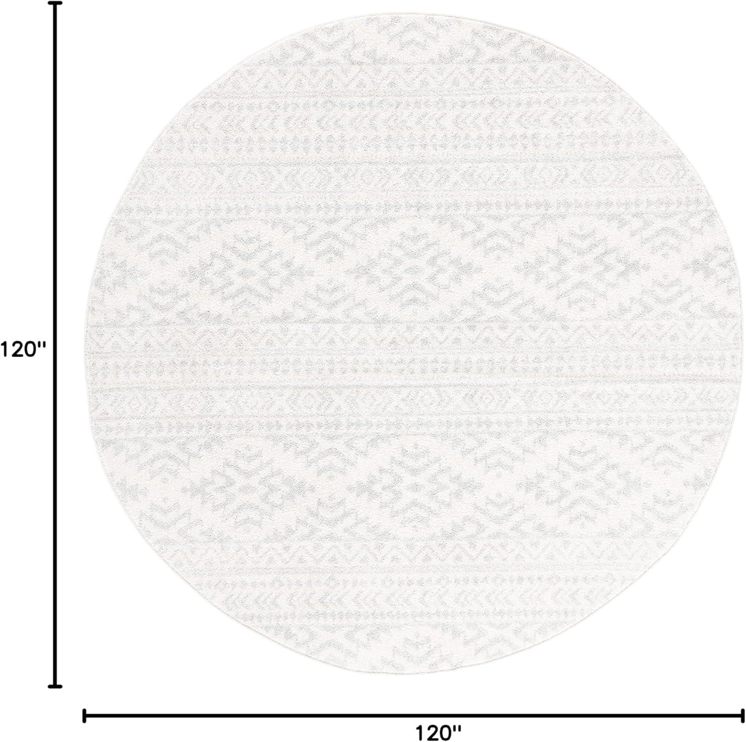 image:imageSAFAVIEH Area Rug 8x10 Tulum Collection Large Ivory amp Navy Moroccan Boho Tribal Design NonShedding amp Easy to Clean Ideal for Living Room Bedroom Dining Space TUL272DIvoryLight Grey