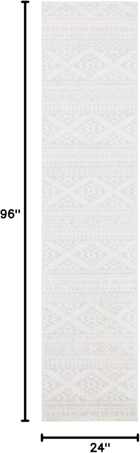 image:imageSAFAVIEH Area Rug 8x10 Tulum Collection Large Ivory amp Navy Moroccan Boho Tribal Design NonShedding amp Easy to Clean Ideal for Living Room Bedroom Dining Space TUL272DIvoryLight Grey