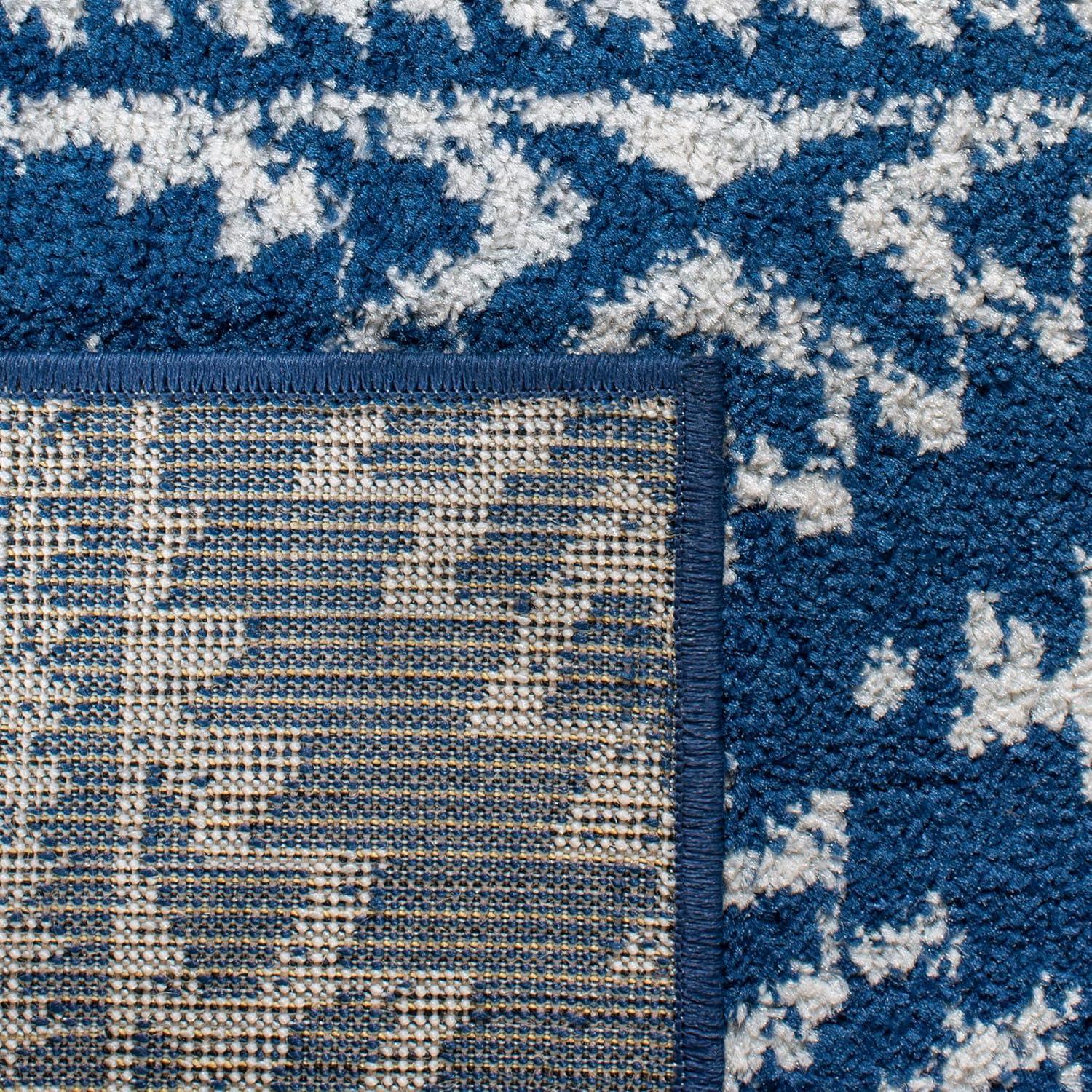 image:imageSAFAVIEH Area Rug 8x10 Tulum Collection Large Ivory amp Navy Moroccan Boho Tribal Design NonShedding amp Easy to Clean Ideal for Living Room Bedroom Dining Space TUL272DNavyIvory