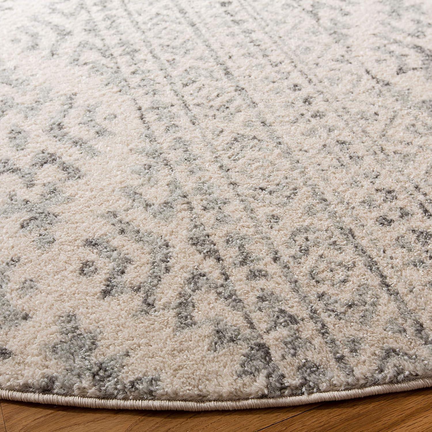 image:imageSAFAVIEH Area Rug 8x10 Tulum Collection Large Ivory amp Navy Moroccan Boho Tribal Design NonShedding amp Easy to Clean Ideal for Living Room Bedroom Dining Space TUL272DIvoryGrey