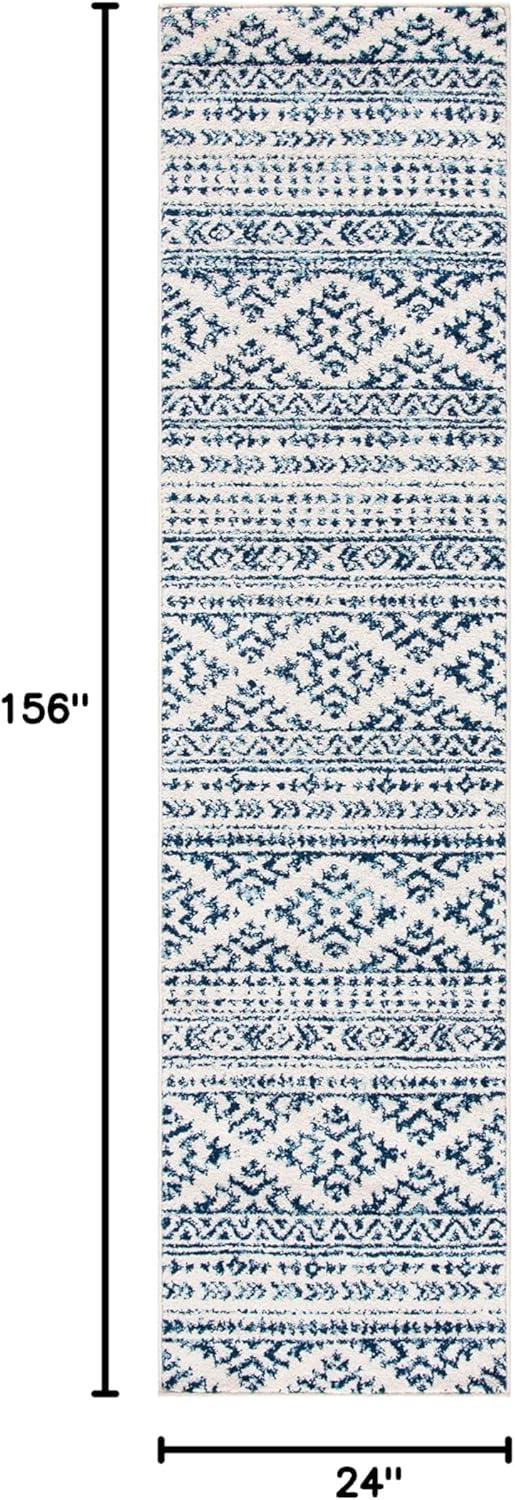 image:imageSAFAVIEH Area Rug 8x10 Tulum Collection Large Ivory amp Navy Moroccan Boho Tribal Design NonShedding amp Easy to Clean Ideal for Living Room Bedroom Dining Space TUL272DIvoryNavy