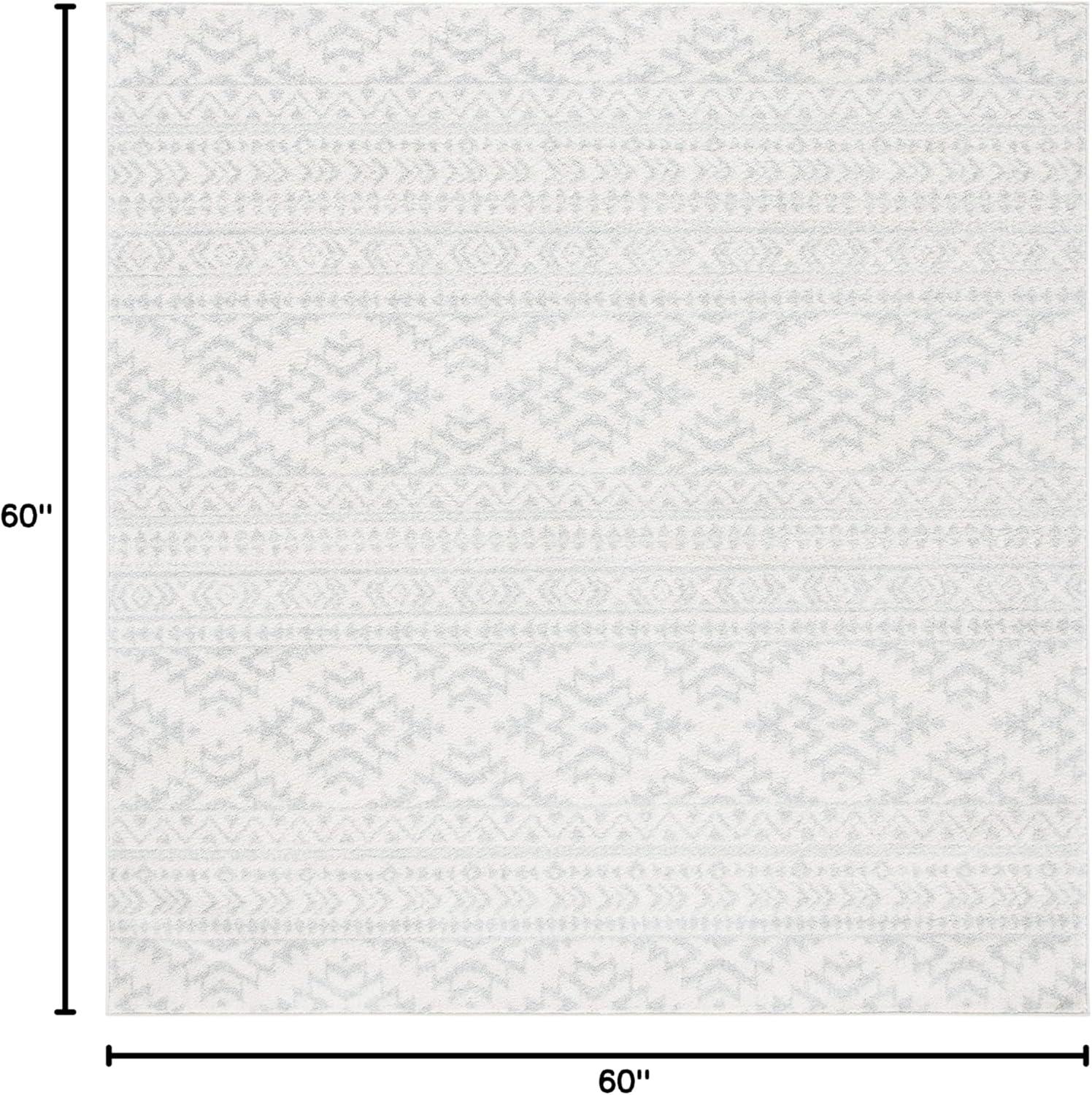 image:imageSAFAVIEH Area Rug 8x10 Tulum Collection Large Ivory amp Navy Moroccan Boho Tribal Design NonShedding amp Easy to Clean Ideal for Living Room Bedroom Dining Space TUL272DIvoryLight Grey