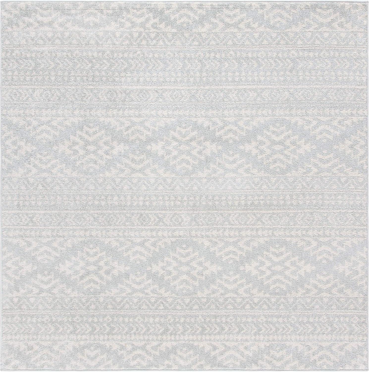 image:imageSAFAVIEH Area Rug 8x10 Tulum Collection Large Ivory amp Navy Moroccan Boho Tribal Design NonShedding amp Easy to Clean Ideal for Living Room Bedroom Dining Space TUL272DLight GreyIvory