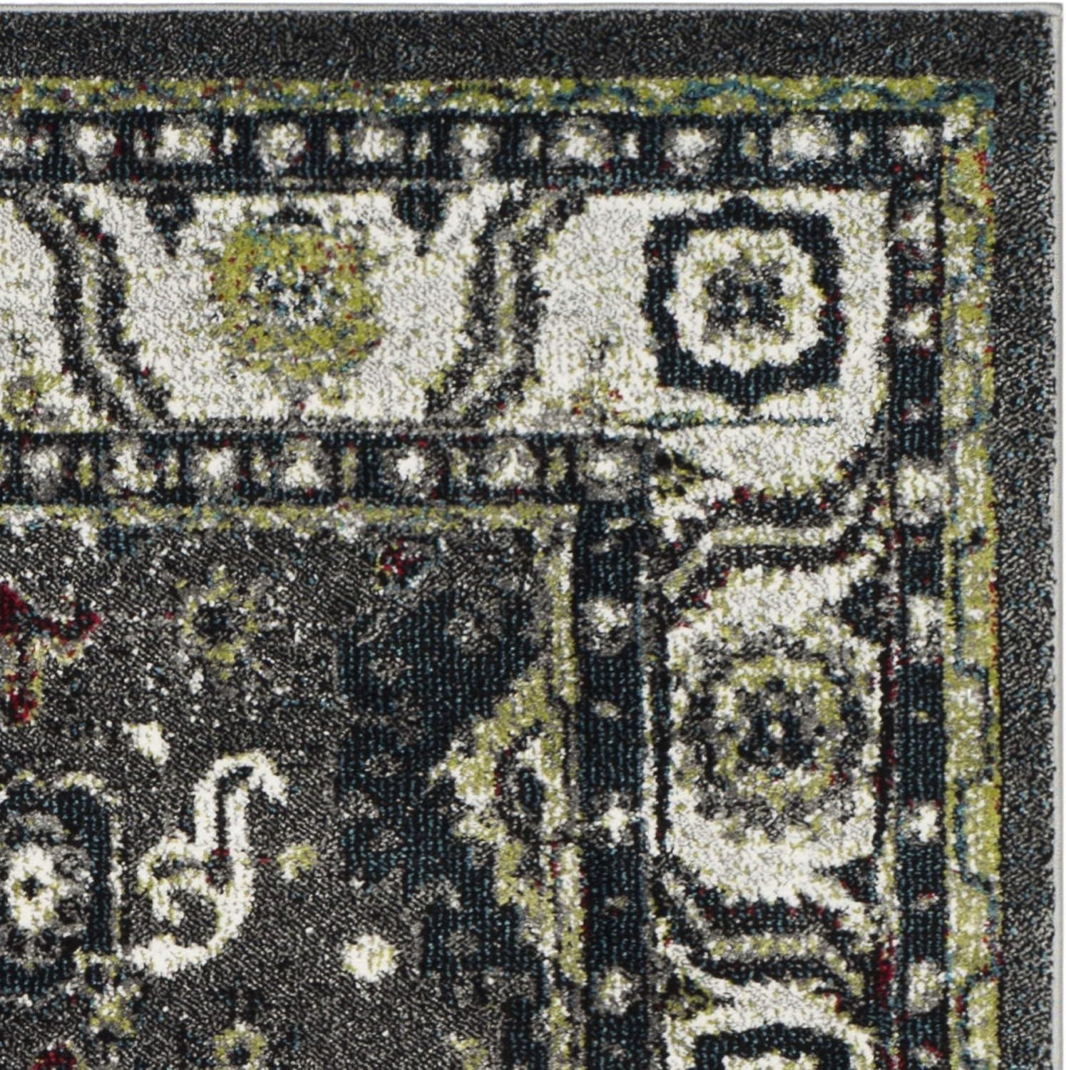 image:imageSAFAVIEH Area Rug 8x10 Vintage Hamadan Collection Large Orange amp Blue Traditional Persian Design NonShedding amp Easy to Clean Ideal for Living Room Bedroom Dining Space VTH214CDark GreyIvory
