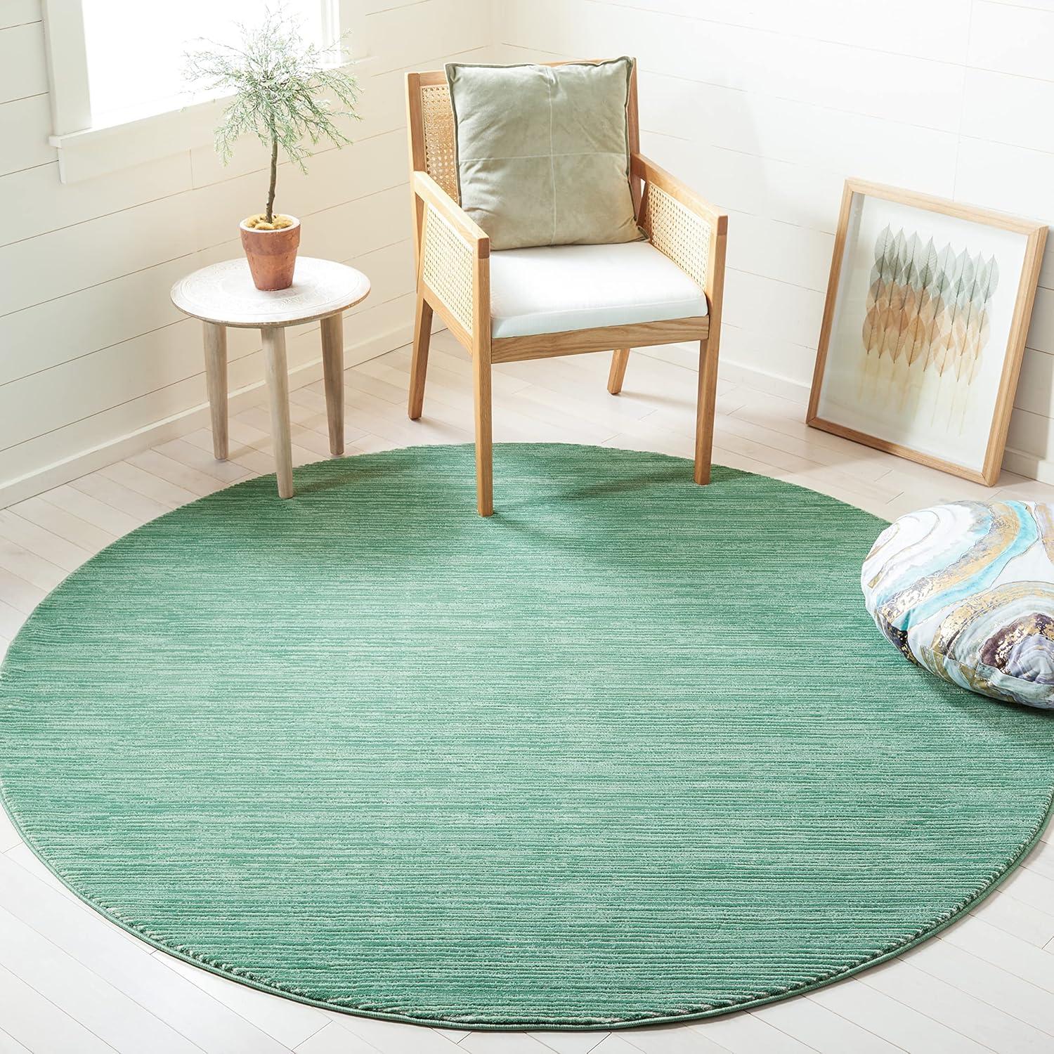image:imageSAFAVIEH Area Rug 8x10 Vision Collection Large Ivory Modern Ombre Design NonShedding amp Easy to Clean Ideal for Living Room Bedroom Dining Space VSN606JLight Green