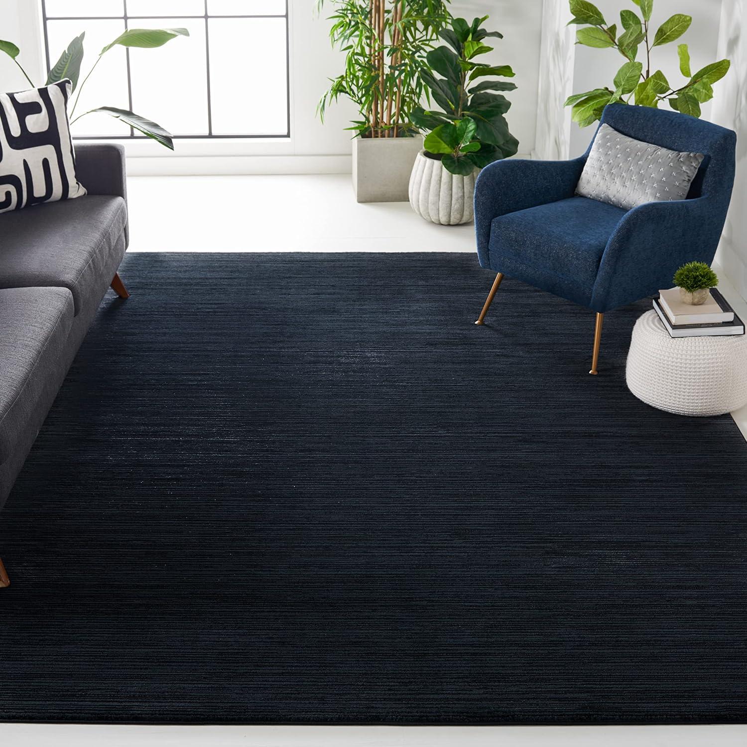 image:imageSAFAVIEH Area Rug 8x10 Vision Collection Large Ivory Modern Ombre Design NonShedding amp Easy to Clean Ideal for Living Room Bedroom Dining Space VSN606JBlack