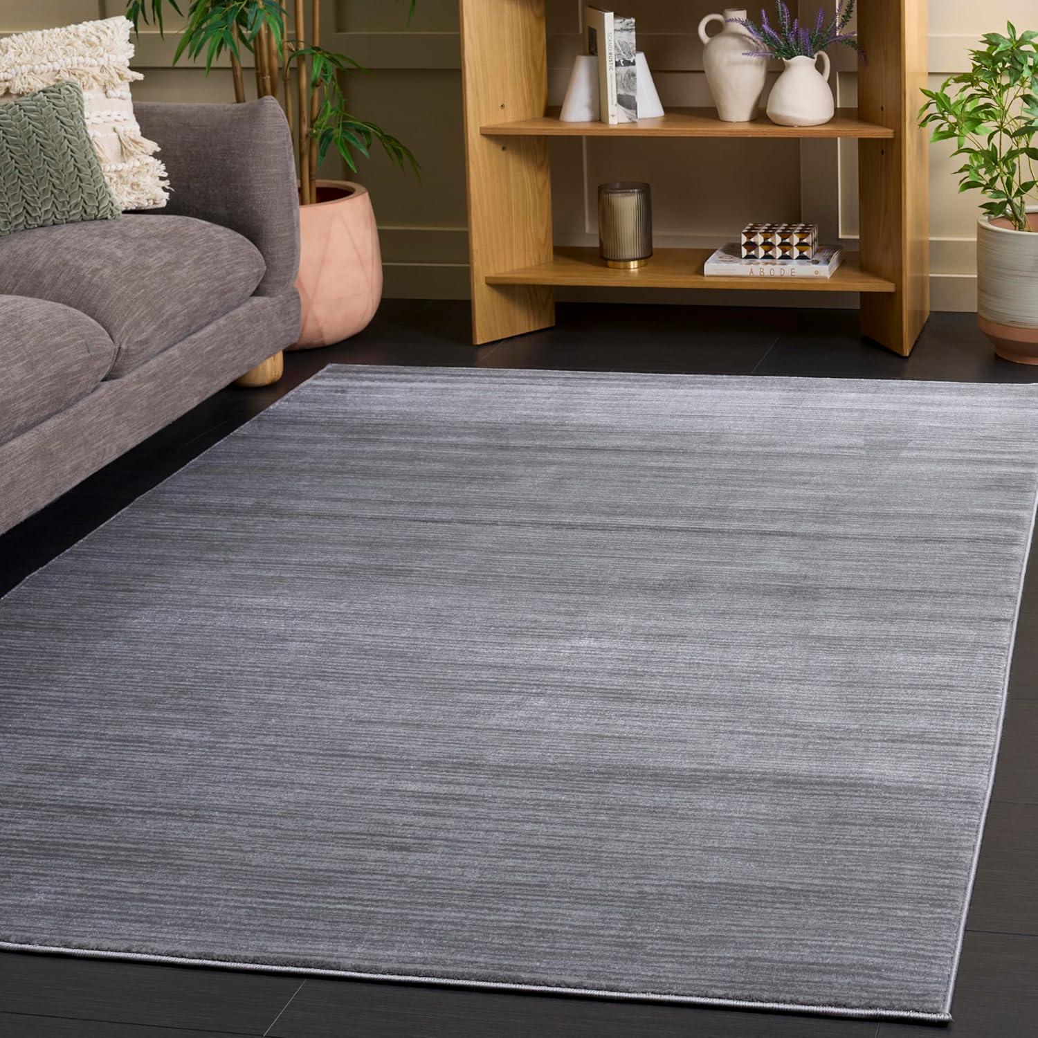 image:imageSAFAVIEH Area Rug 8x10 Vision Collection Large Ivory Modern Ombre Design NonShedding amp Easy to Clean Ideal for Living Room Bedroom Dining Space VSN606JSilver