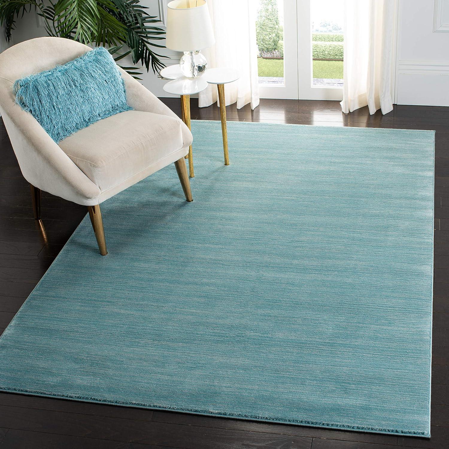 image:imageSAFAVIEH Area Rug 8x10 Vision Collection Large Ivory Modern Ombre Design NonShedding amp Easy to Clean Ideal for Living Room Bedroom Dining Space VSN606JAqua