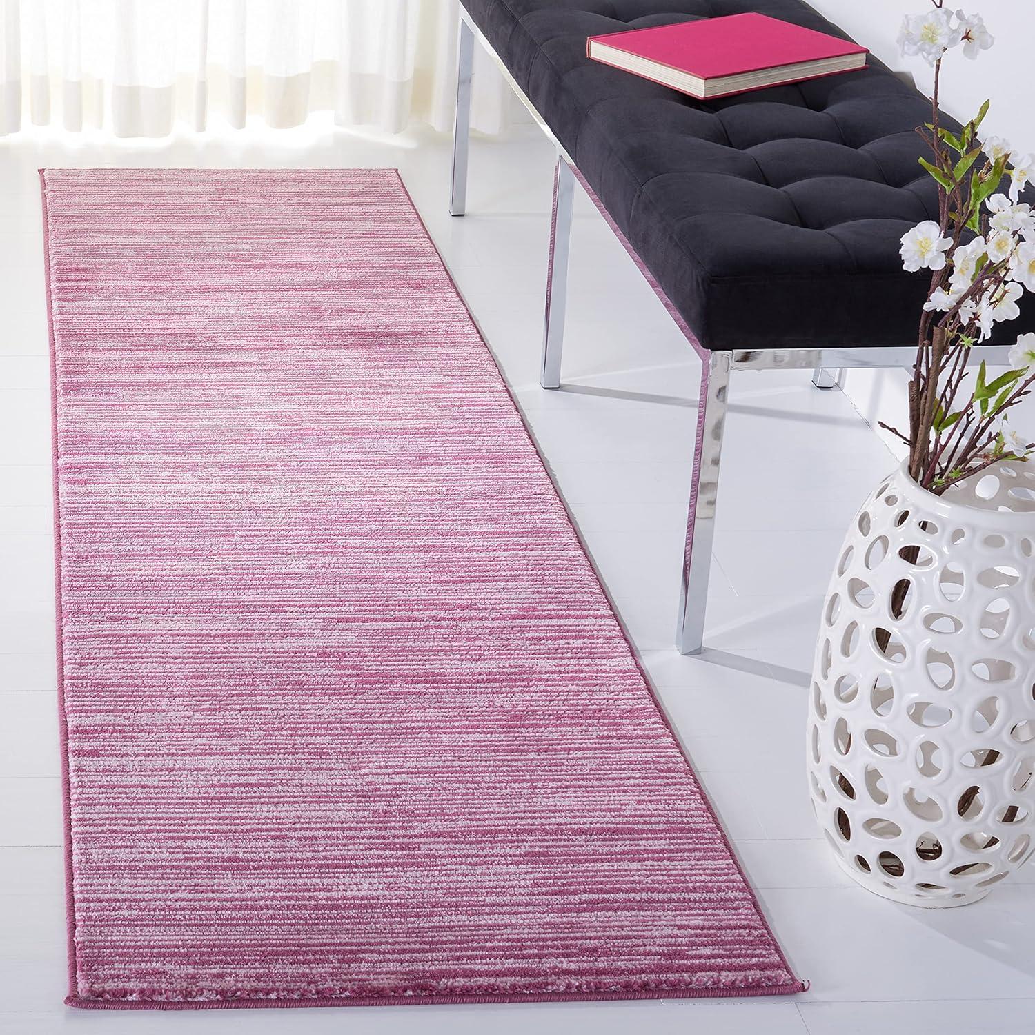 image:imageSAFAVIEH Area Rug 8x10 Vision Collection Large Ivory Modern Ombre Design NonShedding amp Easy to Clean Ideal for Living Room Bedroom Dining Space VSN606JGrape
