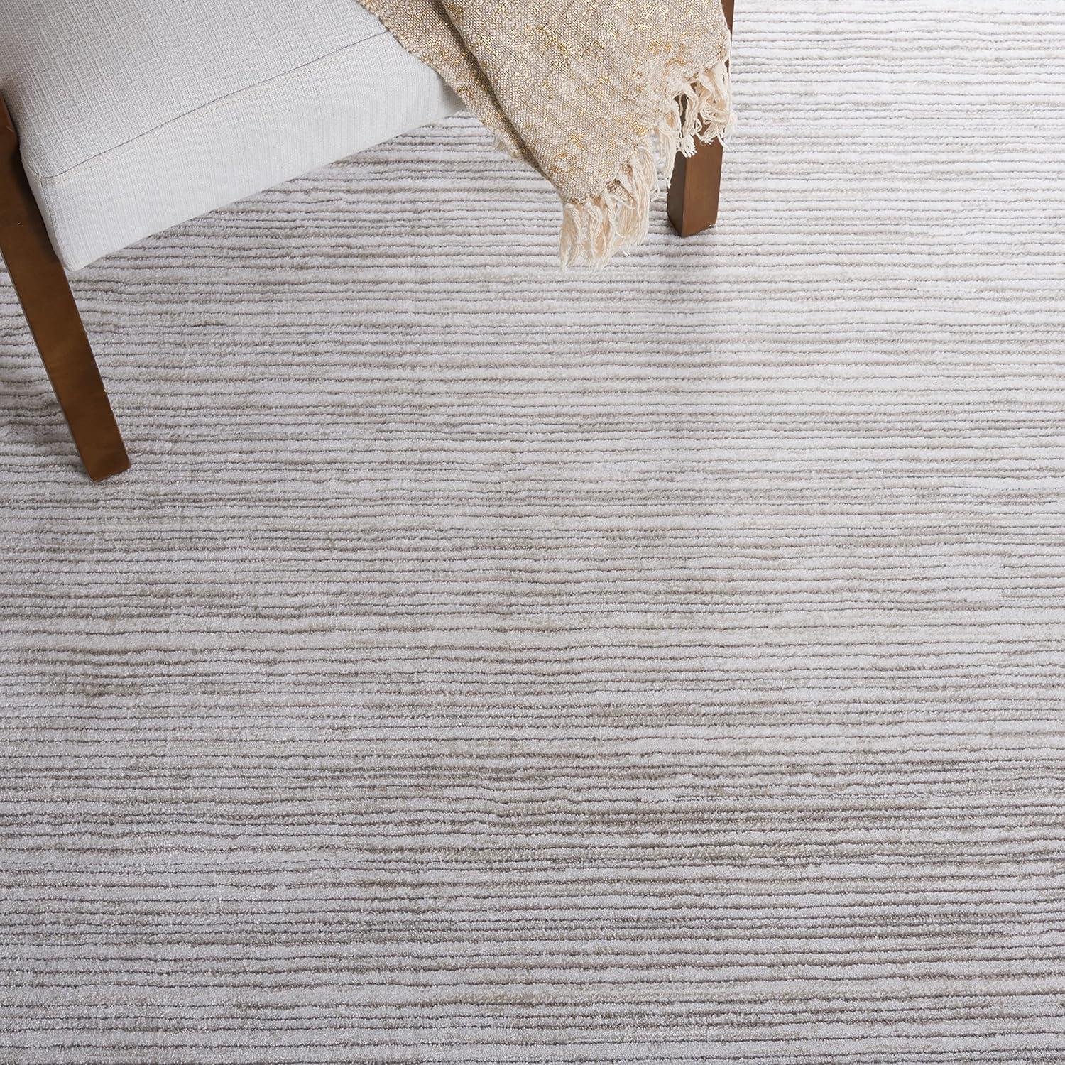 image:imageSAFAVIEH Area Rug 8x10 Vision Collection Large Ivory Modern Ombre Design NonShedding amp Easy to Clean Ideal for Living Room Bedroom Dining Space VSN606JIvory Grey